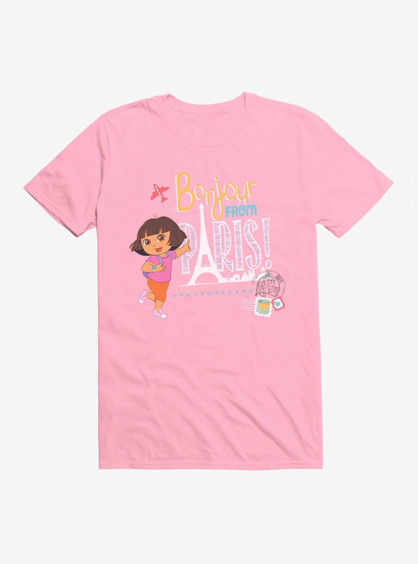Dora The Explorer Bonjour From Paris! T-Shirt, , hi-res
