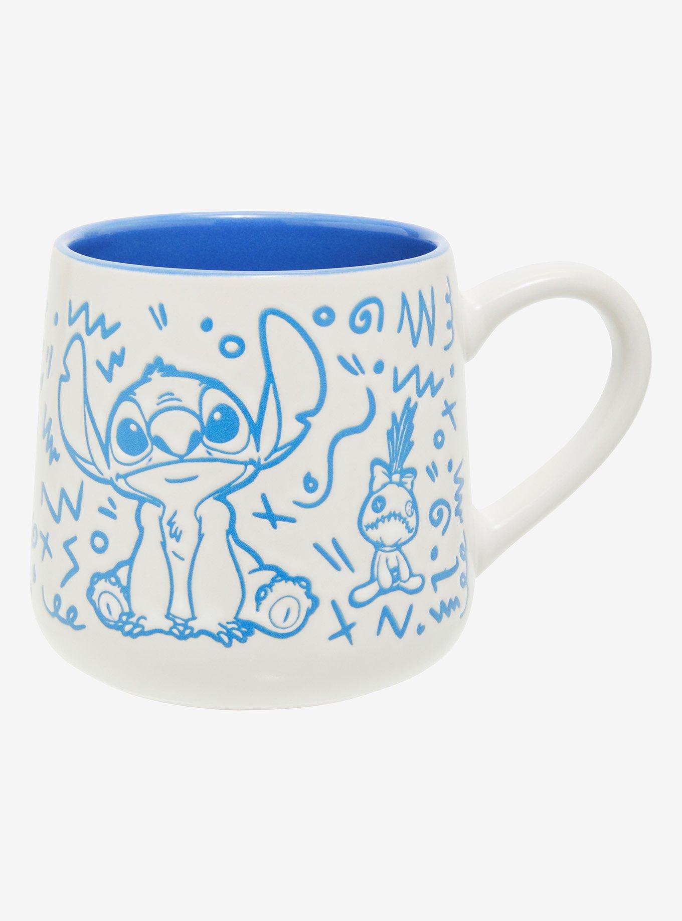 Disney Lilo & Stitch Scrump & Stitch Doodles Mug, , hi-res