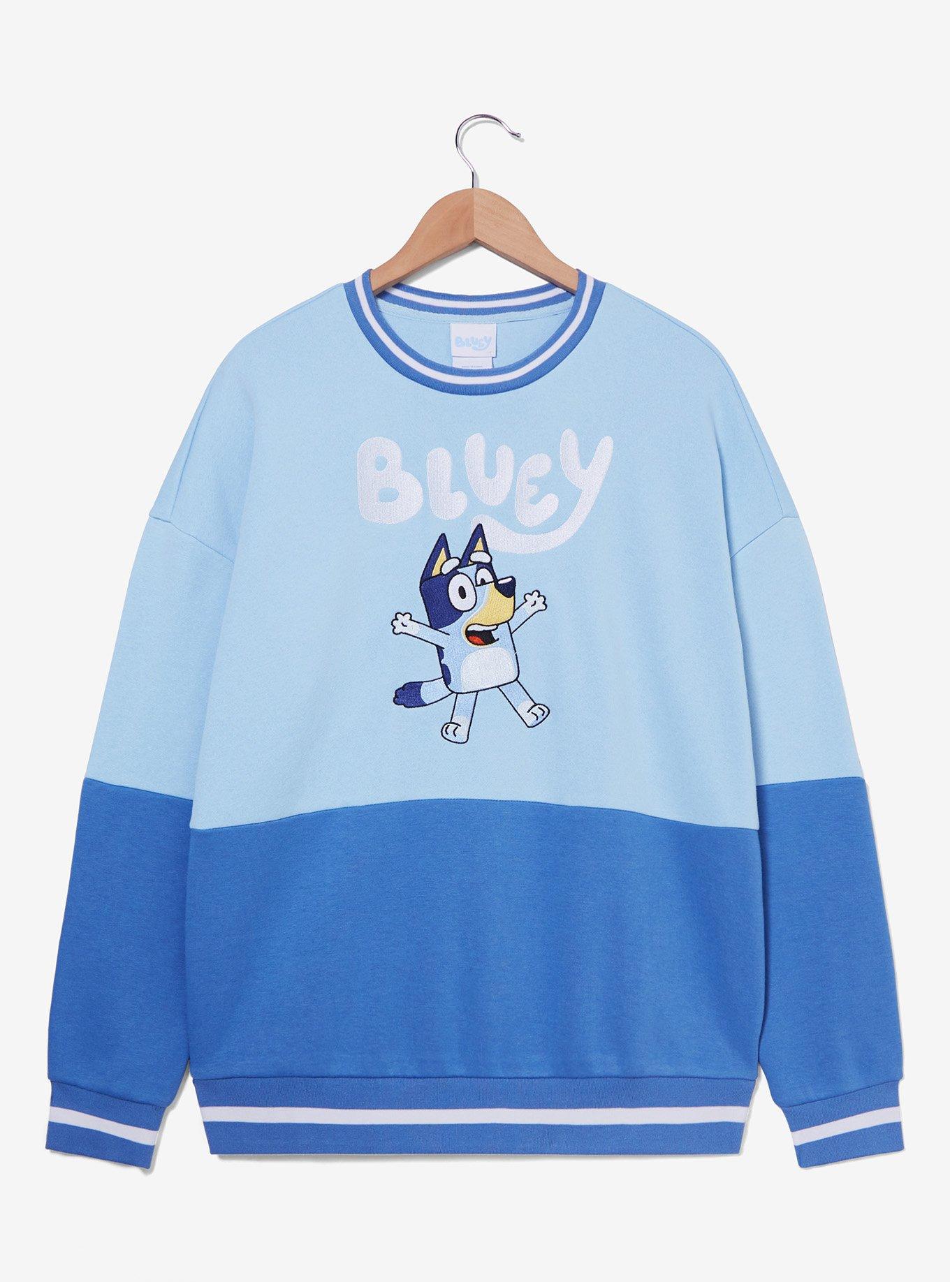 Bluey Portrait Panel Crewneck - BoxLunch Exclusive, MULTI, hi-res