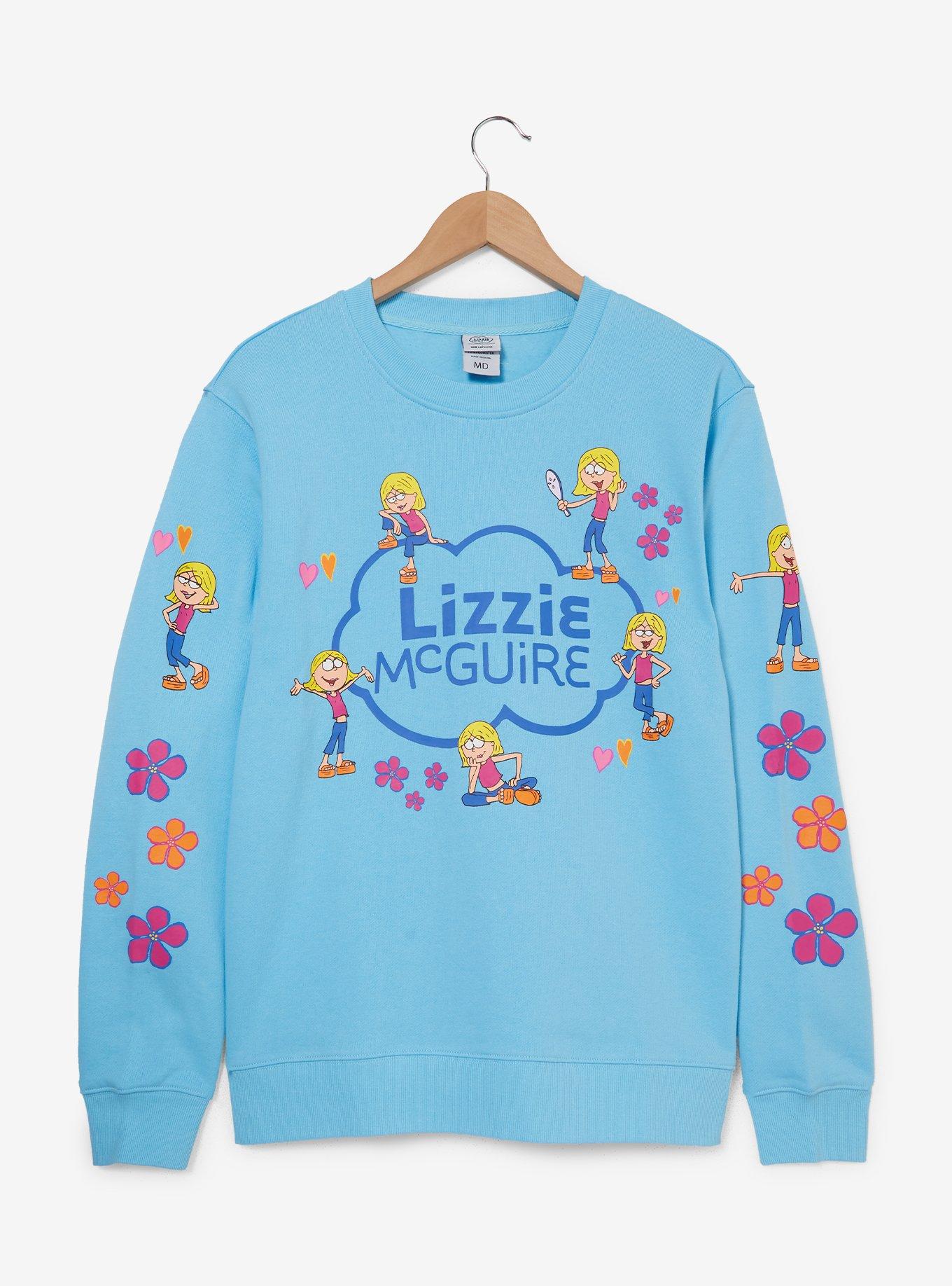 Lizzie McGuire Retro Lizzie Floral Women's Crewneck — BoxLunch Exclusive, , hi-res