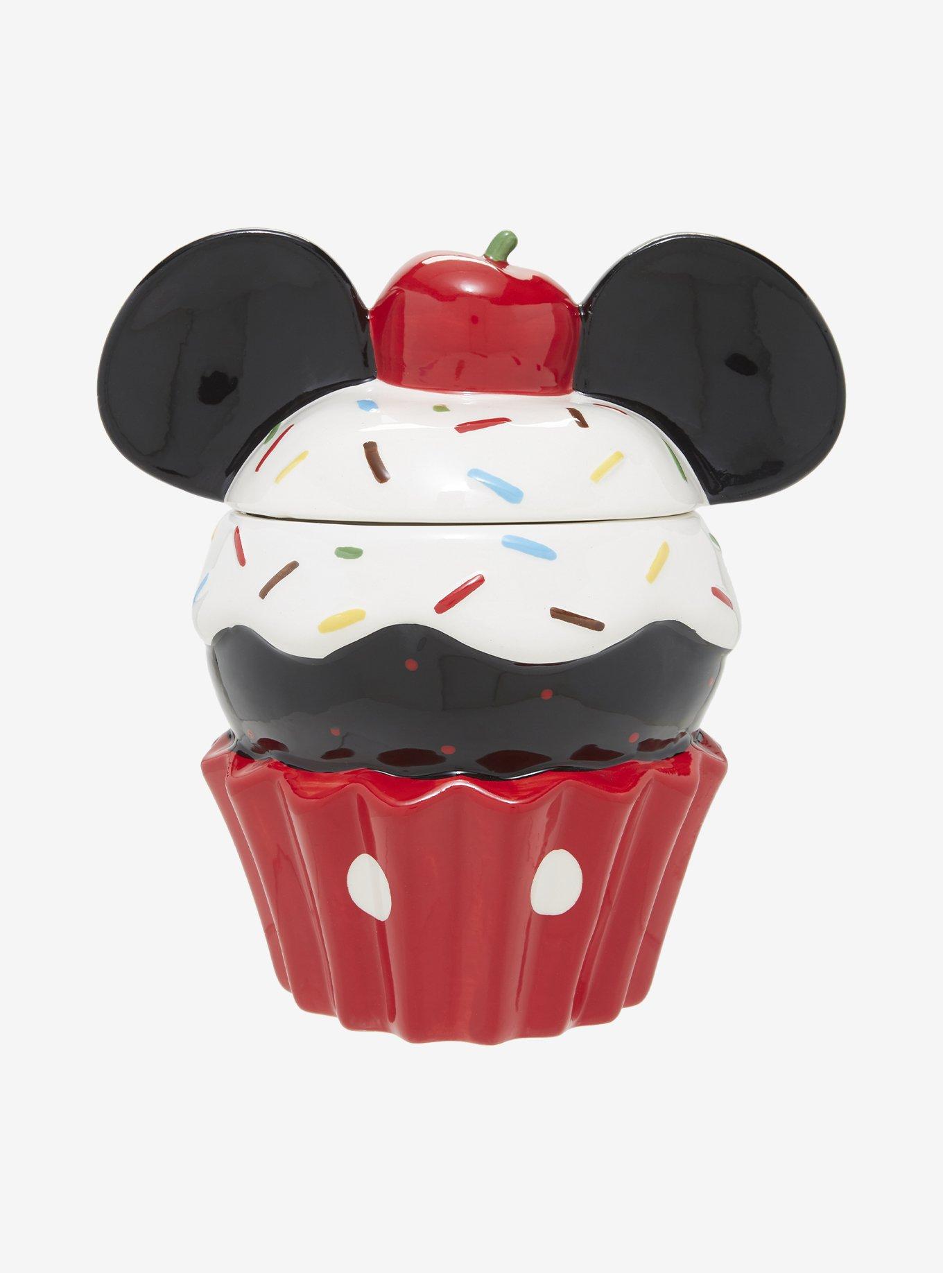 Disney Mickey Mouse Sprinkle Cupcake Cookie Jar, , hi-res