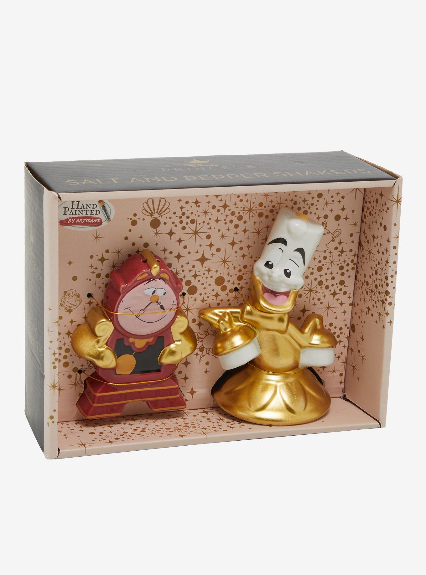 Disney Beauty and the Beast Cogsworth & Lumiere Salt and Pepper Shakers, , hi-res