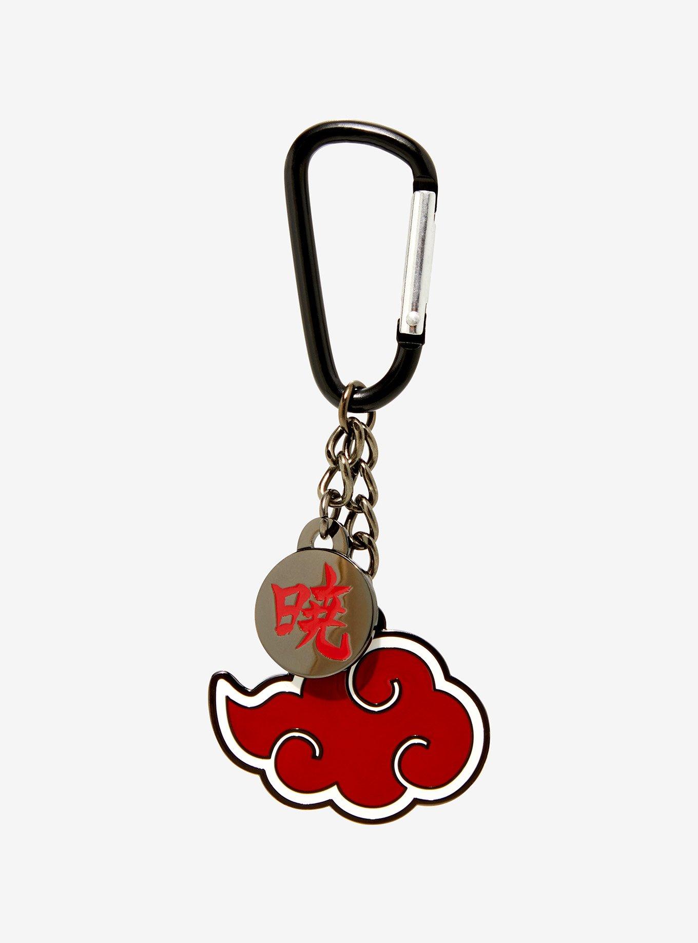 Naruto Shippuden Akatsuki Cloud Multi-Charm Keychain — BoxLunch Exclusive, , hi-res