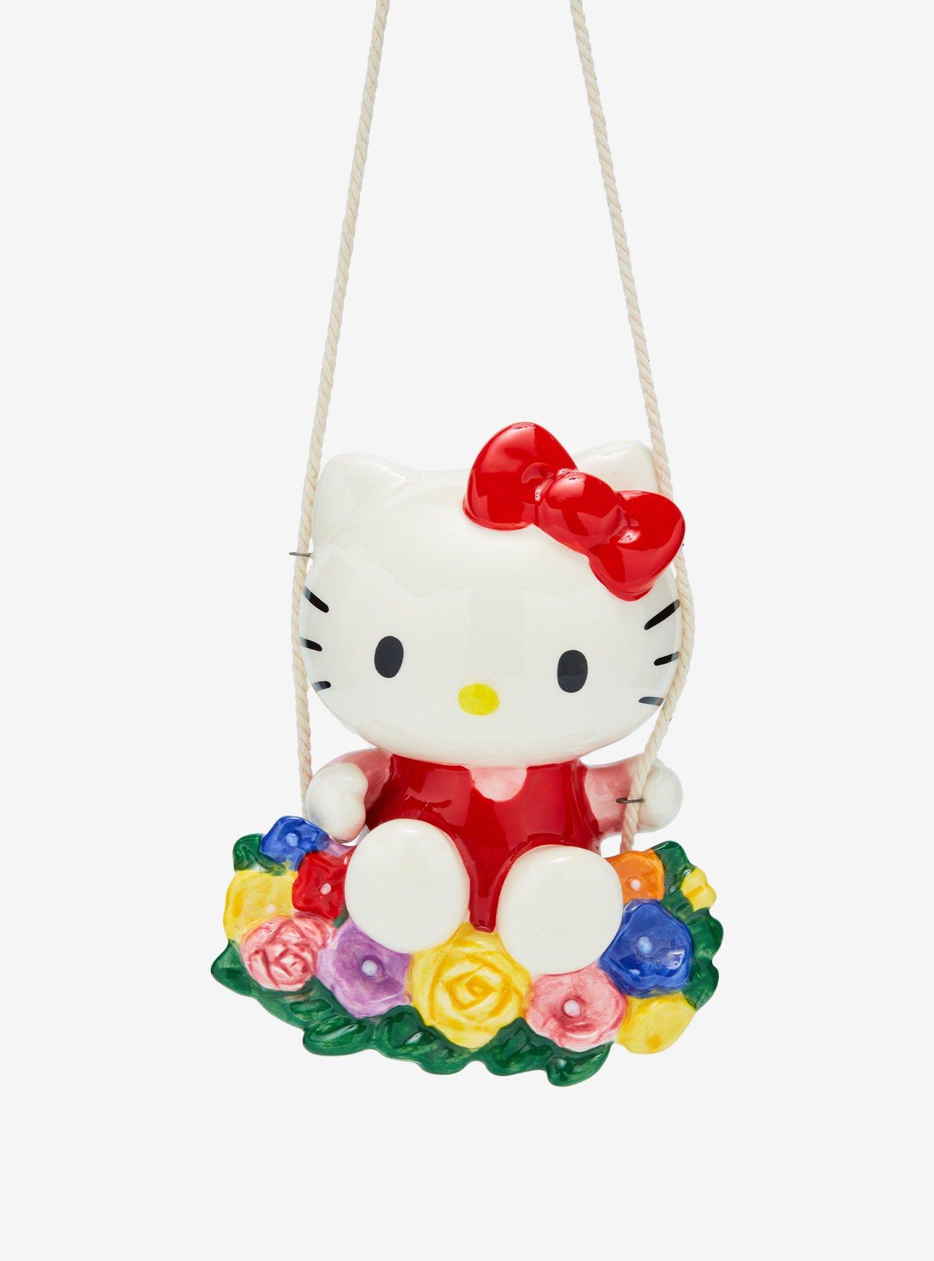 キキ ᙏ̤̱‪‪❤︎ Blue Sky Hello Kitty Floral Wall Hanging | Hot Topic