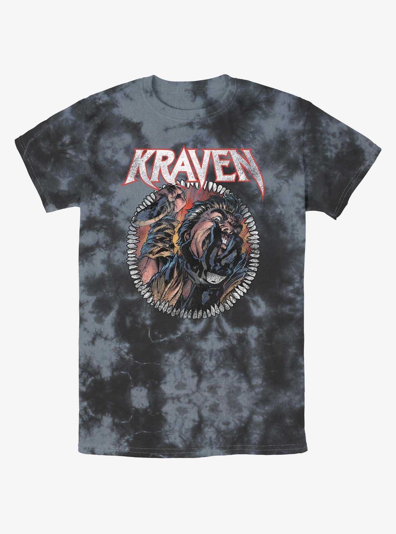 Marvel Kraven the Hunter Captured Prey Tie-Dye T-Shirt, BLKCHAR, hi-res