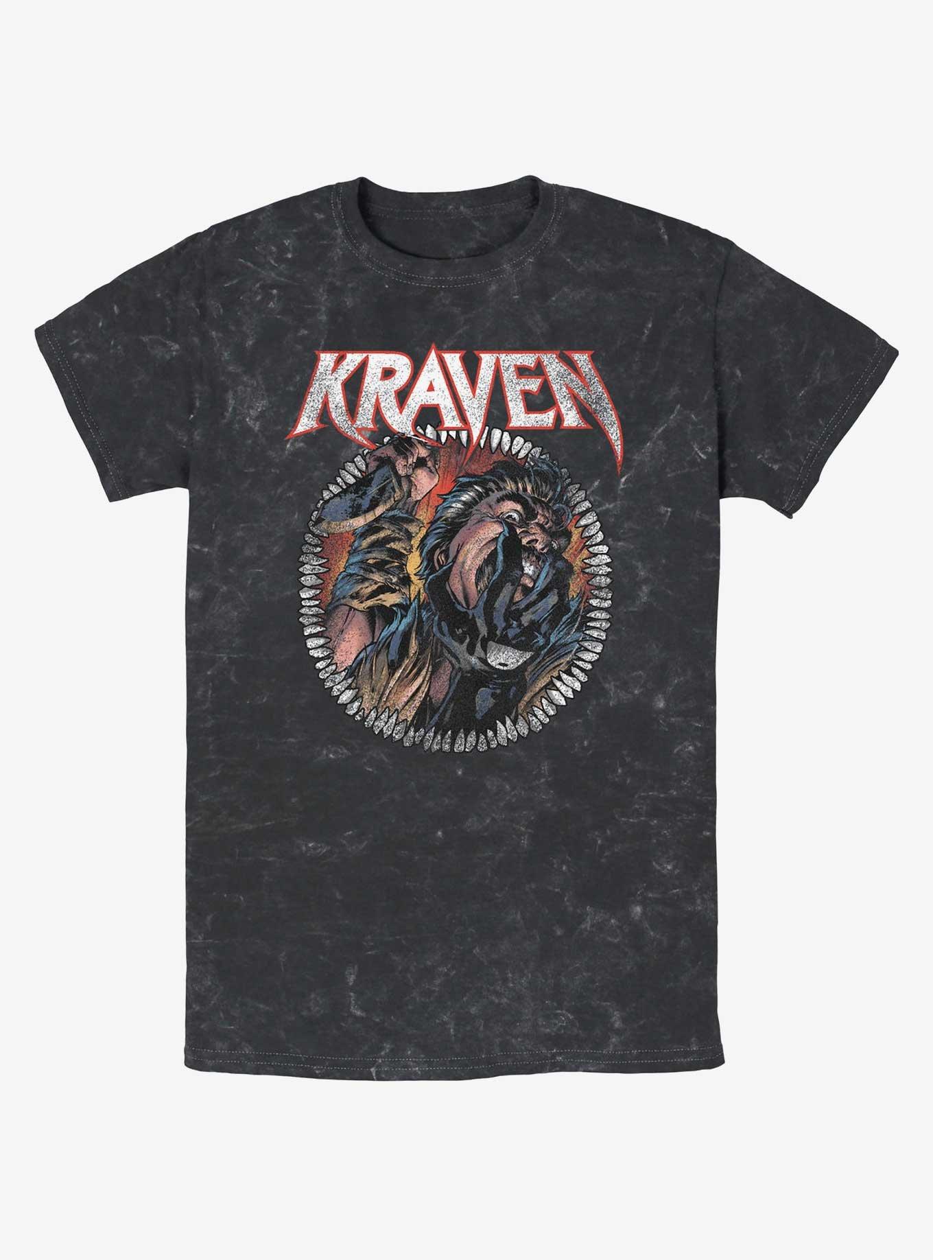 Marvel Kraven the Hunter Captured Prey Mineral Wash T-Shirt, BLACK, hi-res