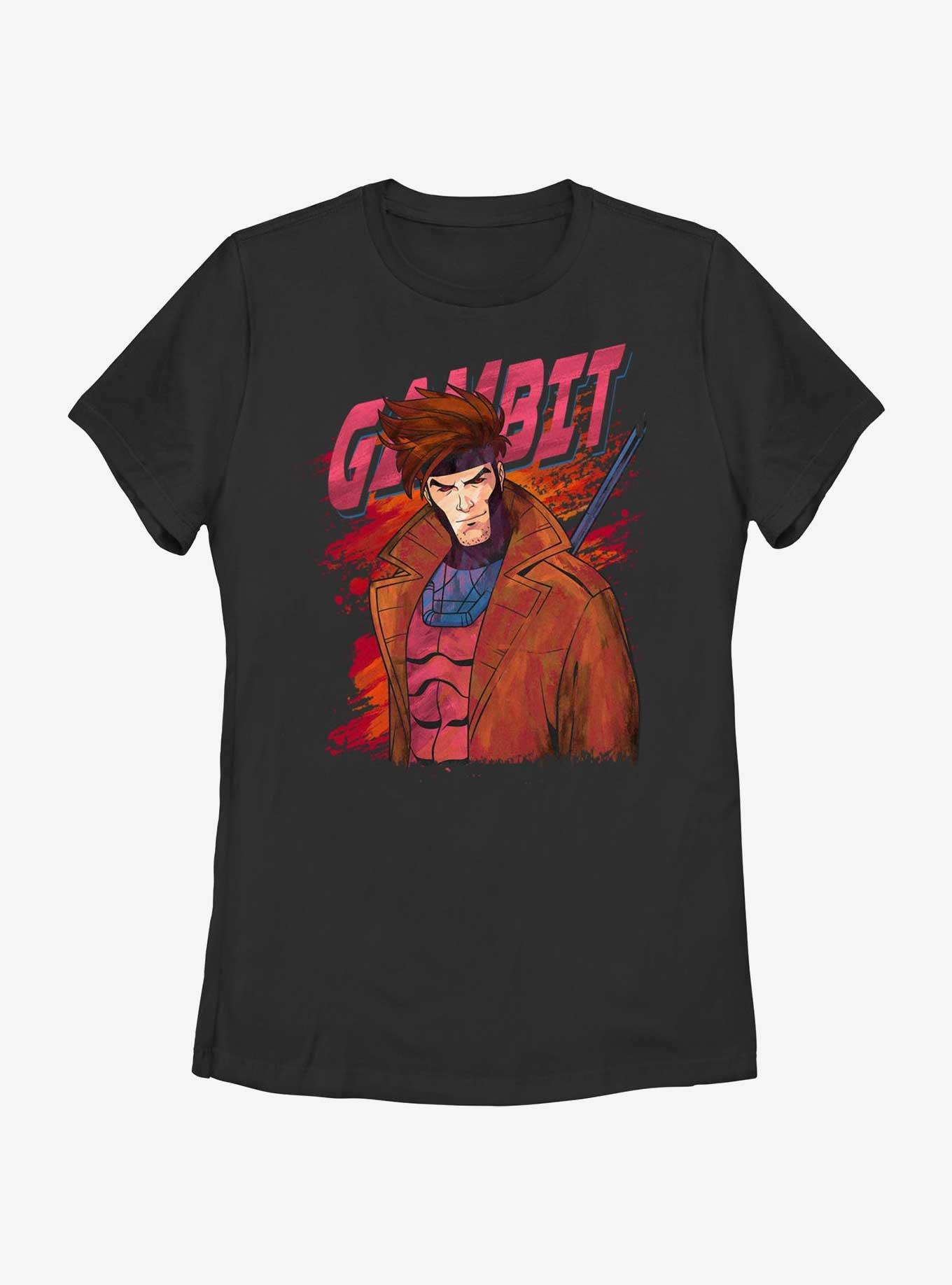 Marvel X-Men Gambit Paint Womens T-Shirt