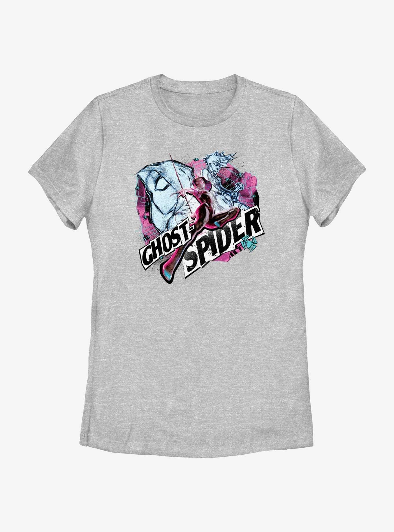 Marvel Spider-Man Ghost Spider Gwen Womens T-Shirt, ATH HTR, hi-res