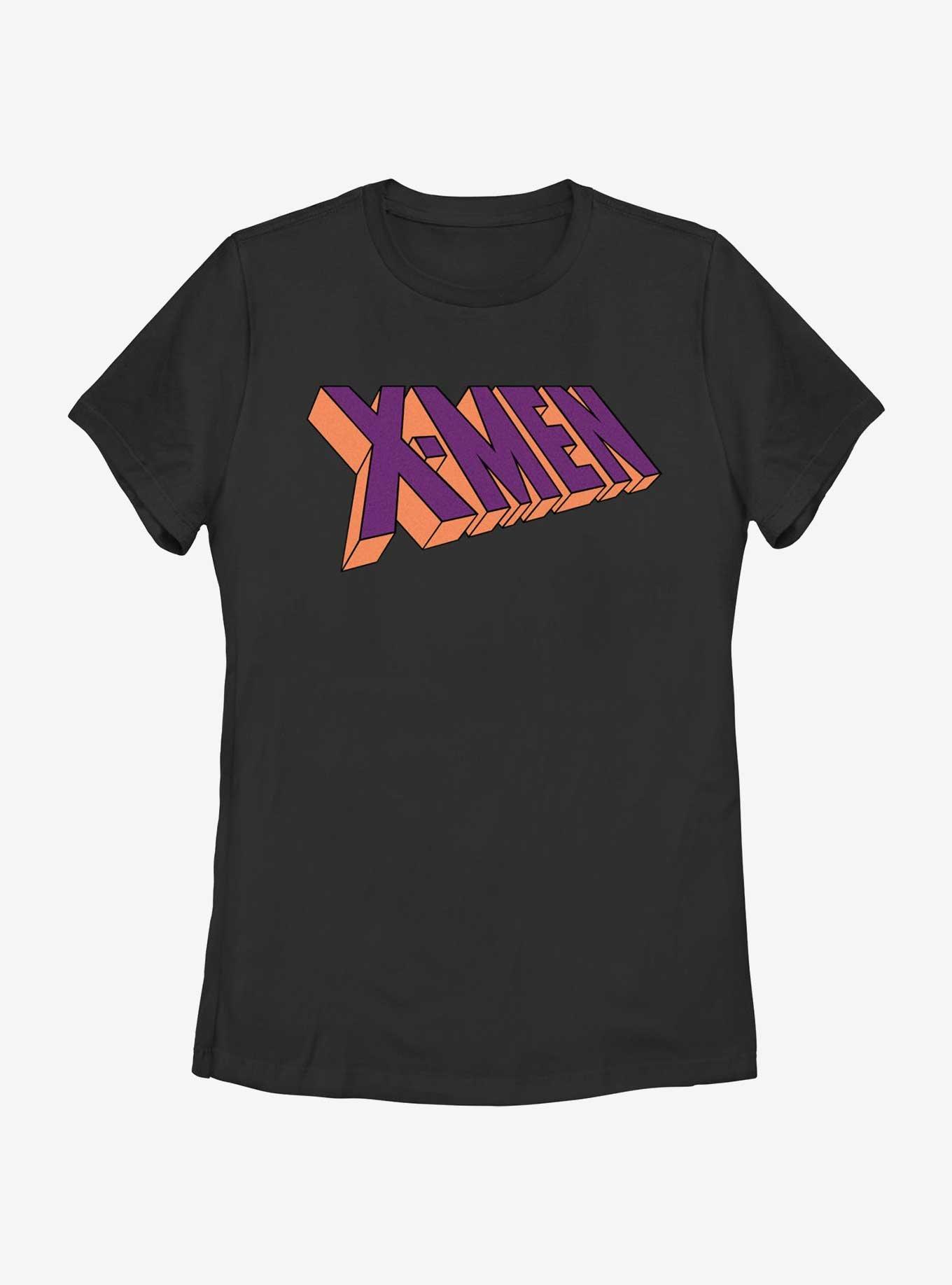 Marvel X-Men Purple Logo Womens T-Shirt, BLACK, hi-res