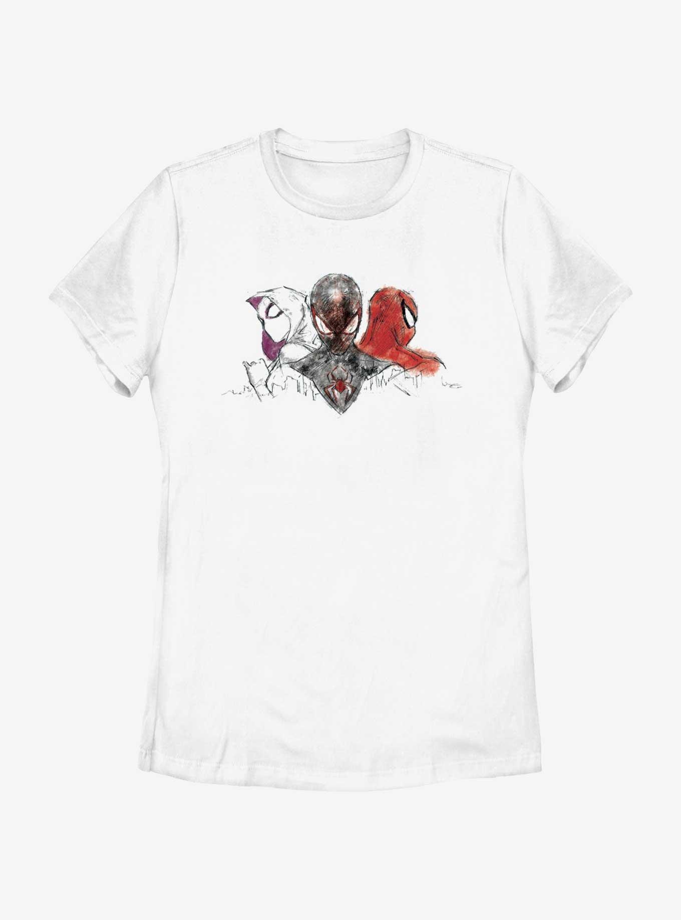 Marvel Spider-Man Three Spiders Womens T-Shirt, , hi-res