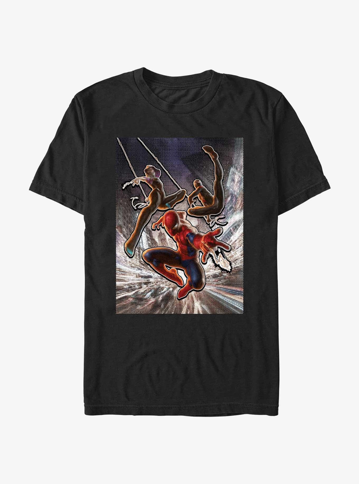 Marvel Spider-Man Spiders City Poster T-Shirt, , hi-res