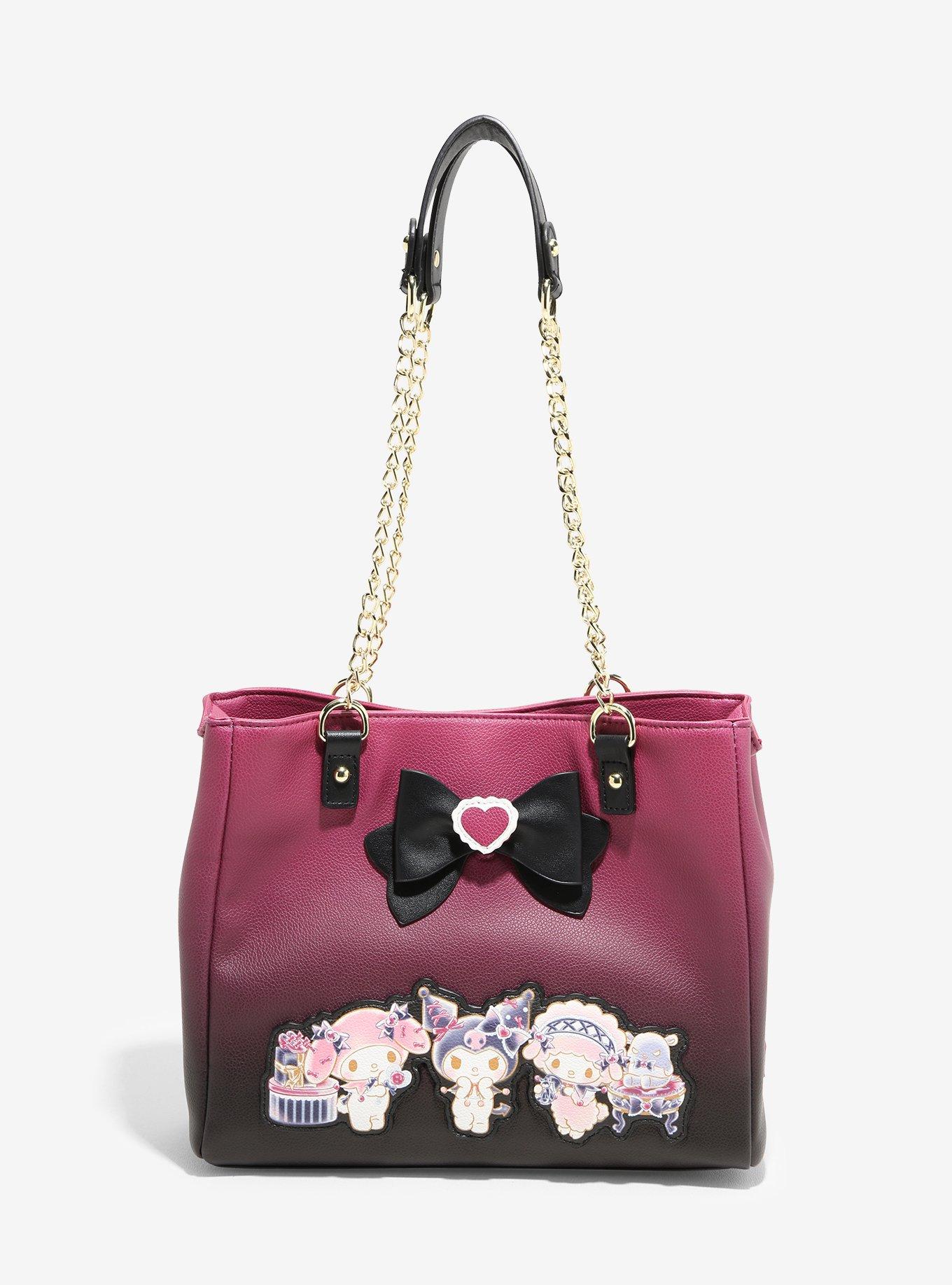 Loungefly Sanrio My Melody & Kuromi Pastel Bows Satchel Bag Purse Kawaii NWT Sanrio My Melody & Kuromi Figural Cake Crossbody Bag | Loungefly main image 2