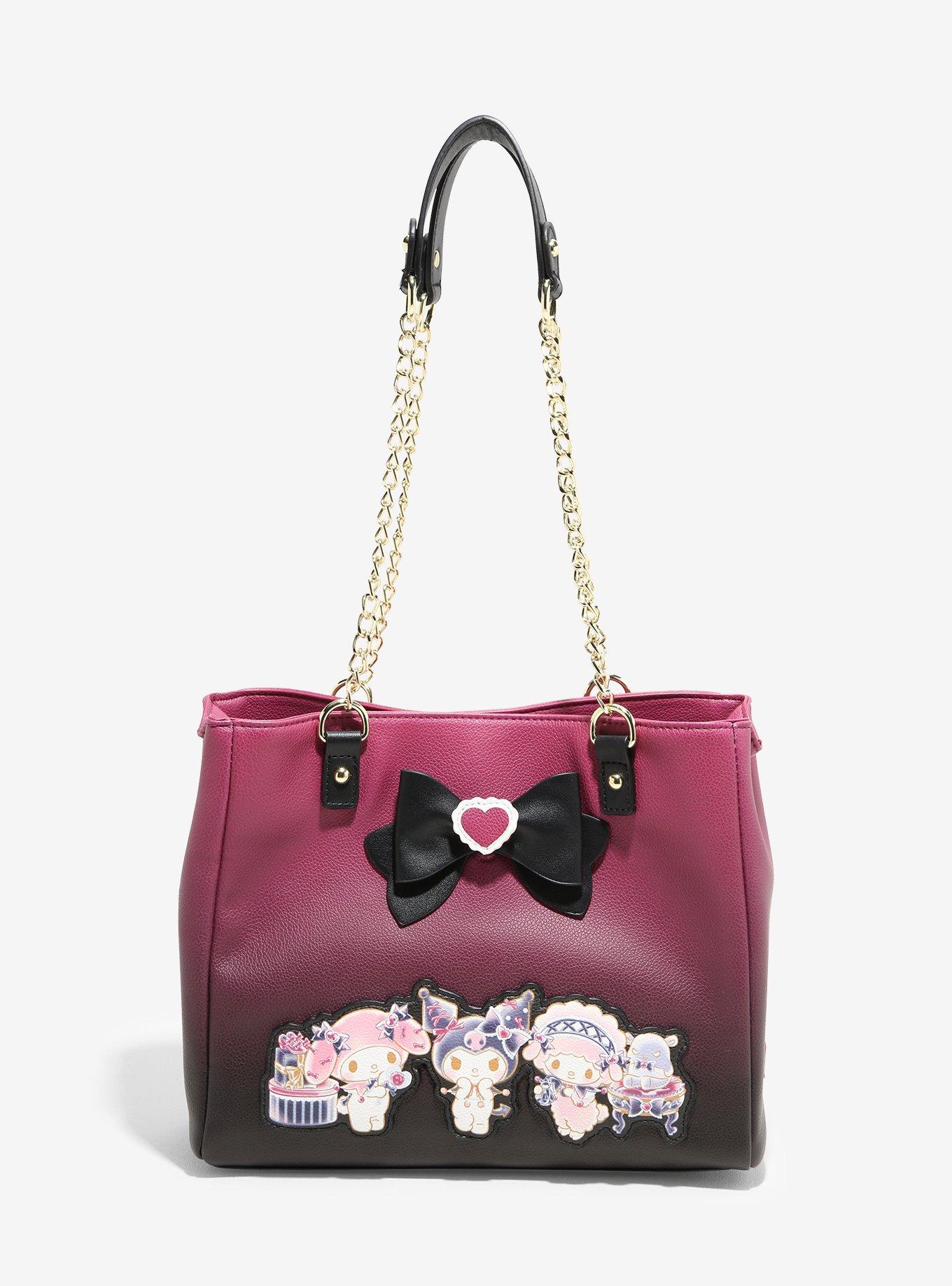 Her Universe Kuromi My Melody & My Sweet Piano Bow Shoulder Bag, , hi-res