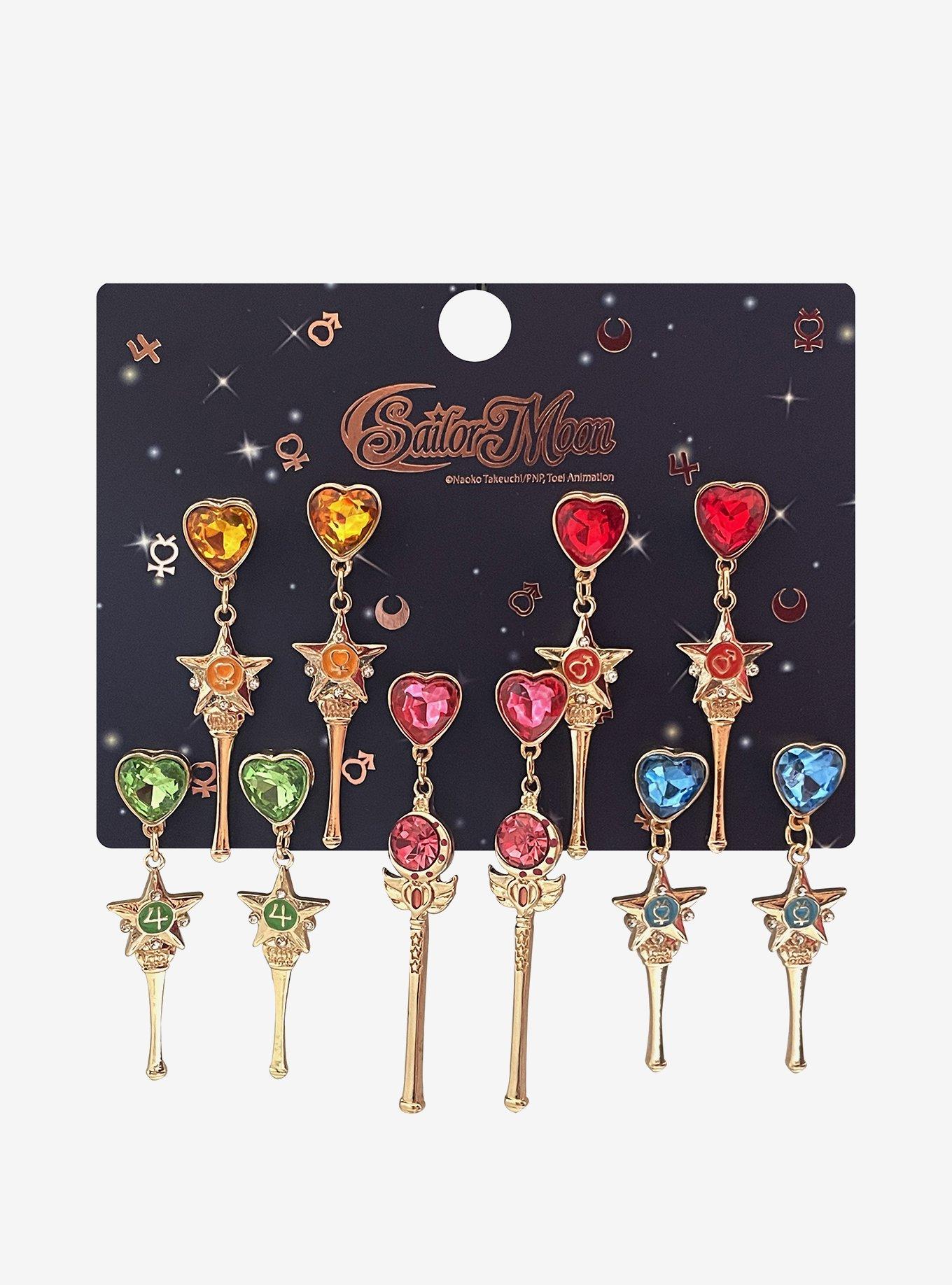 Pretty Guardian Sailor Moon Wands Earring Set, , hi-res