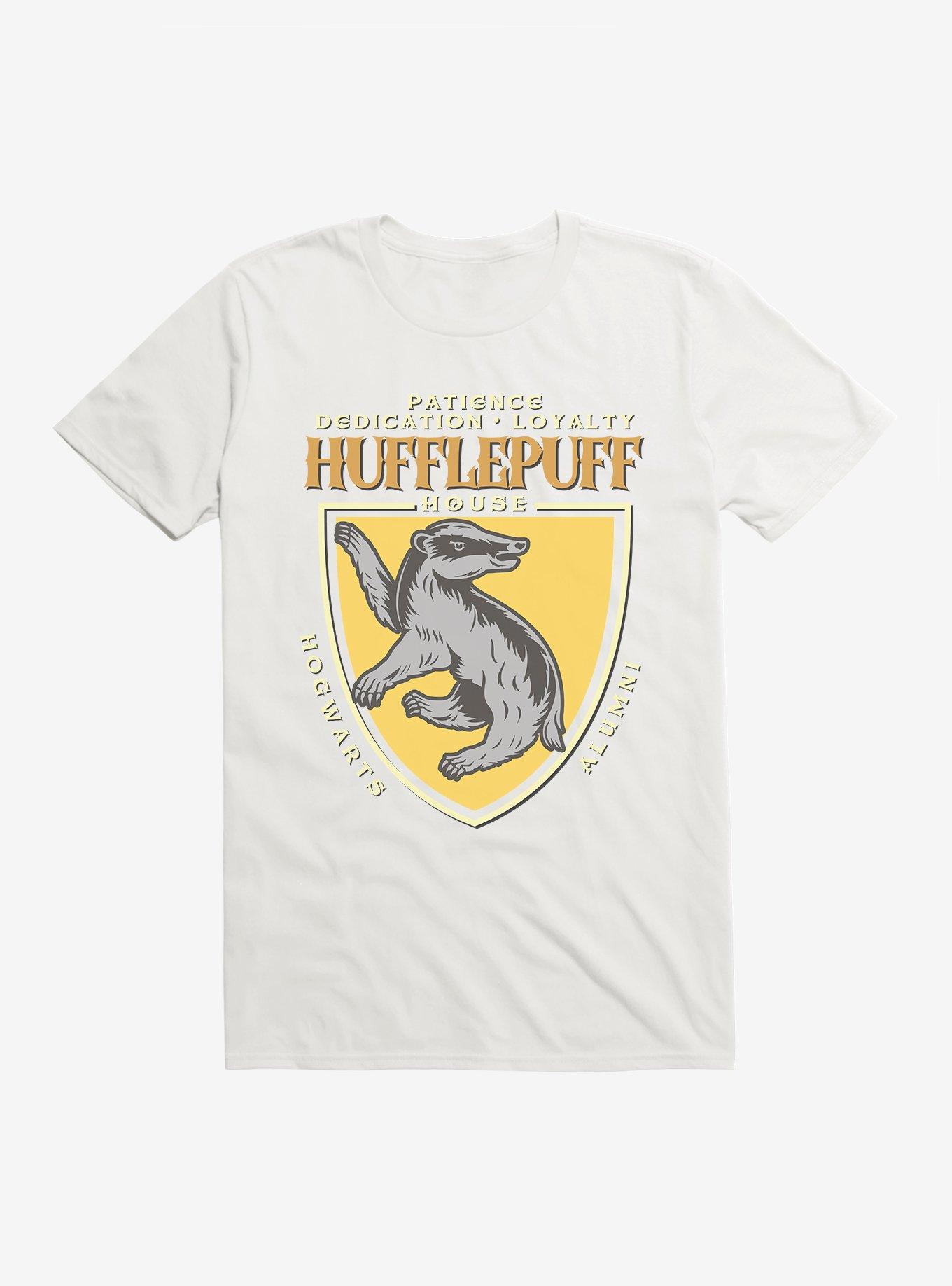 Harry Potter Hufflepuff Alumni Crest T-Shirt, WHITE, hi-res