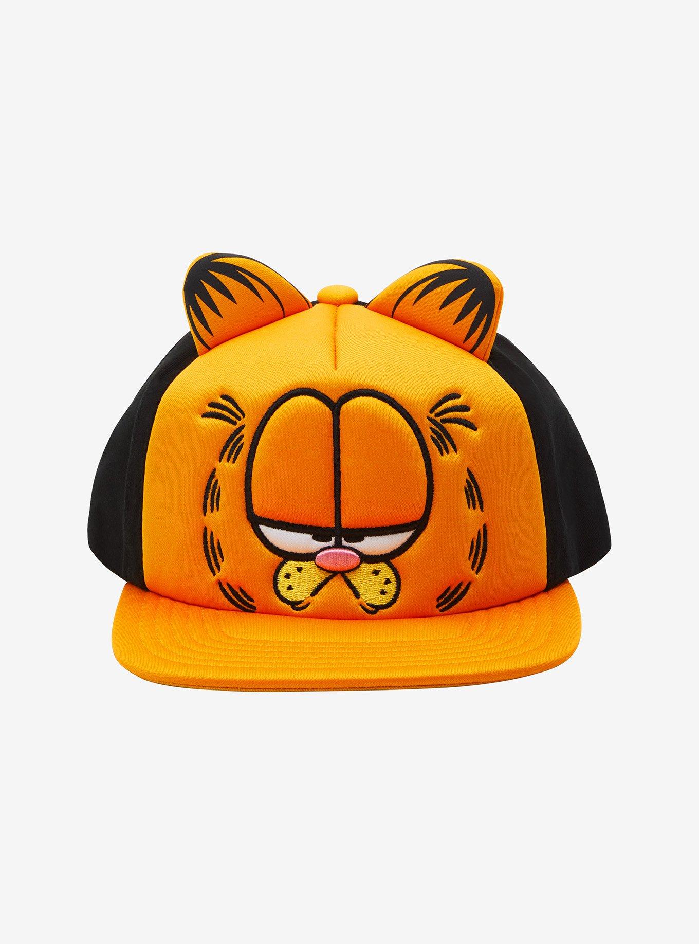 Garfield Figural Snapback Hat, , hi-res