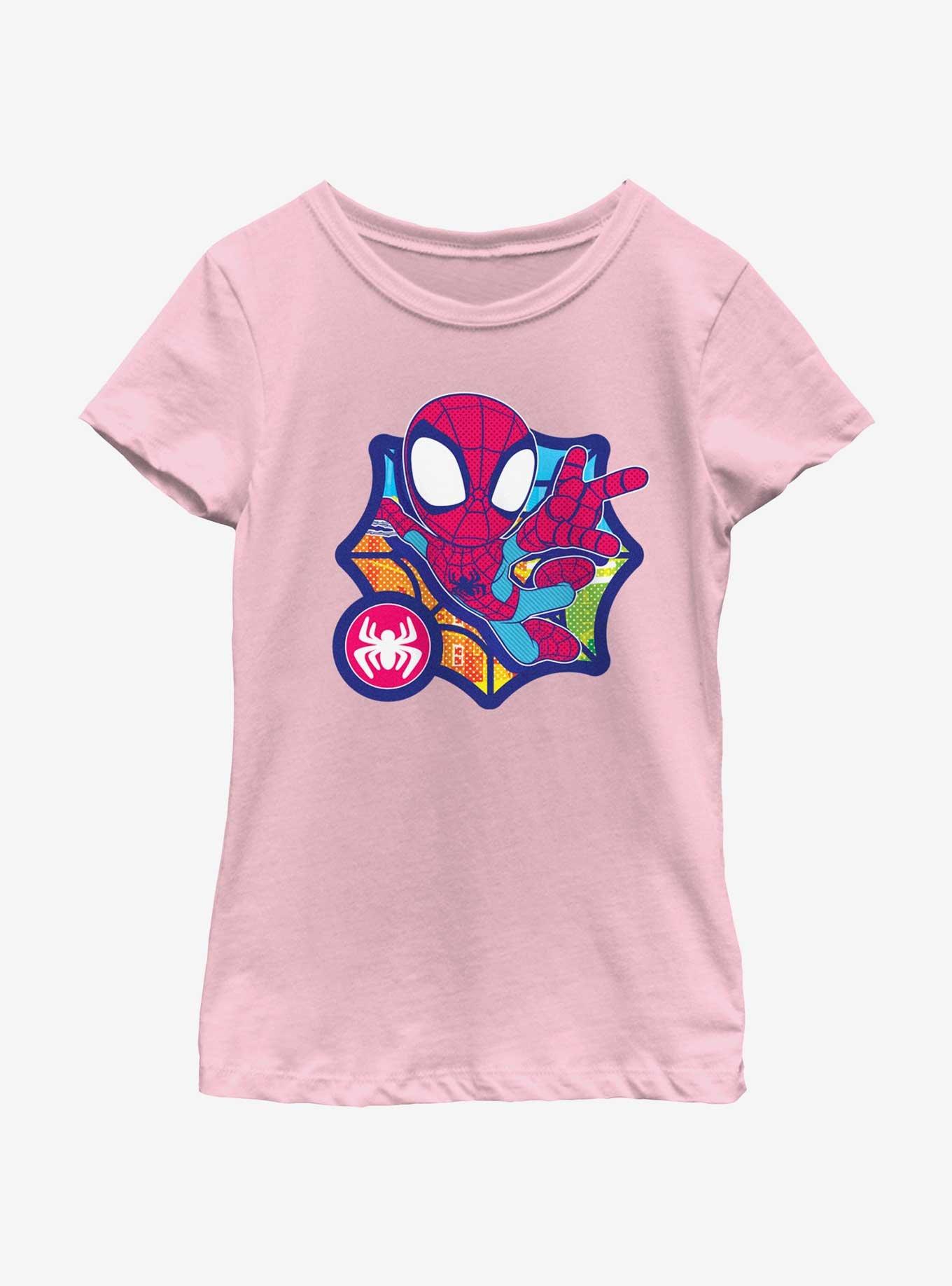 Marvel Spidey and His Amazing Friends Comic Swings Girls Youth T-Shirt