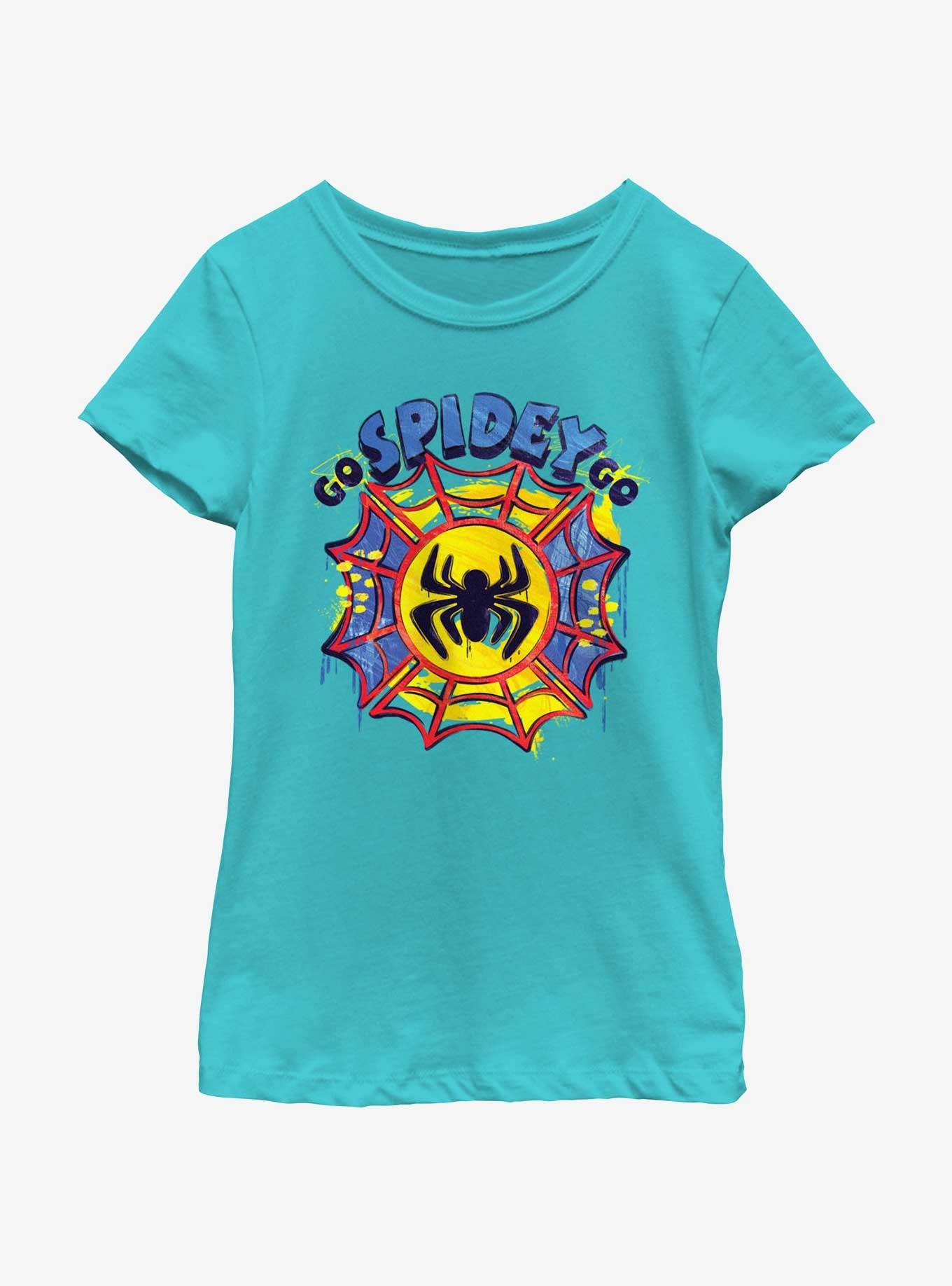 Marvel Spidey and His Amazing Friends Web Paint Logo Girls Youth T-Shirt, , hi-res