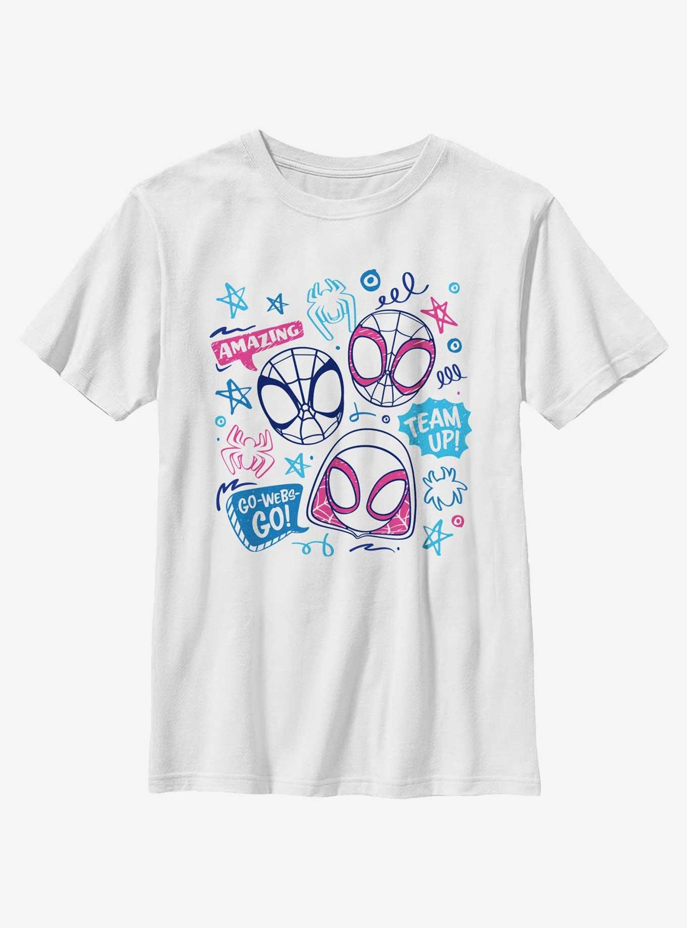 Marvel Spidey and His Amazing Friends Sketch Youth T-Shirt