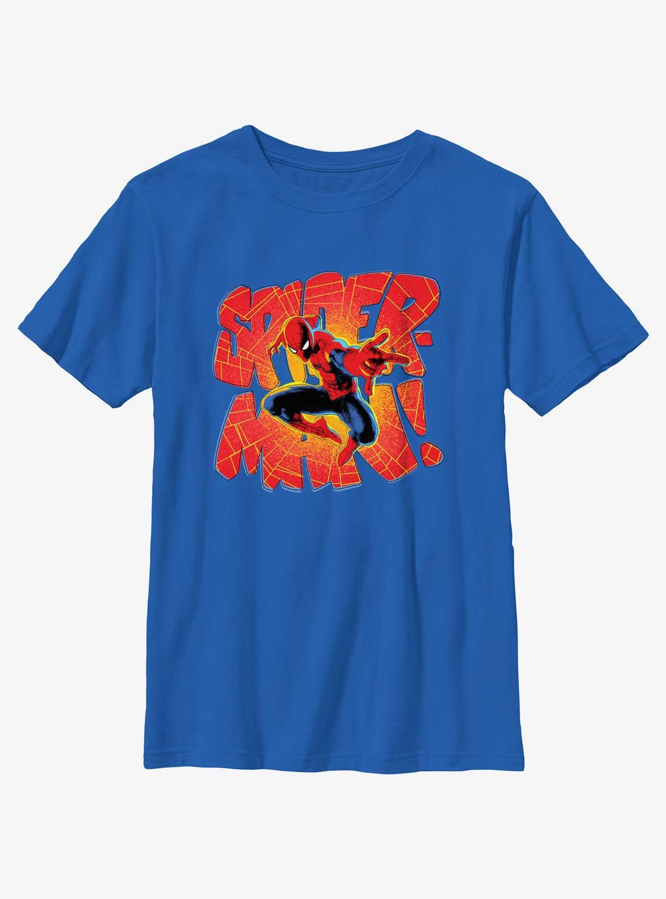 Marvel Spider-Man Comic Letters Youth T-Shirt