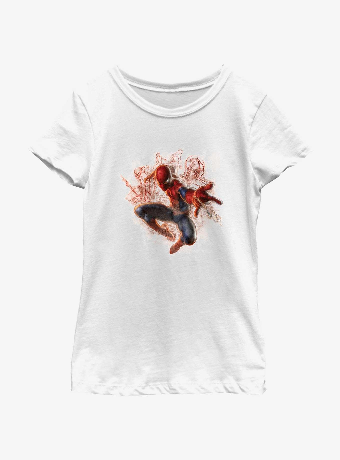 Marvel Spider-Man Hero Poses Girls Youth T-Shirt