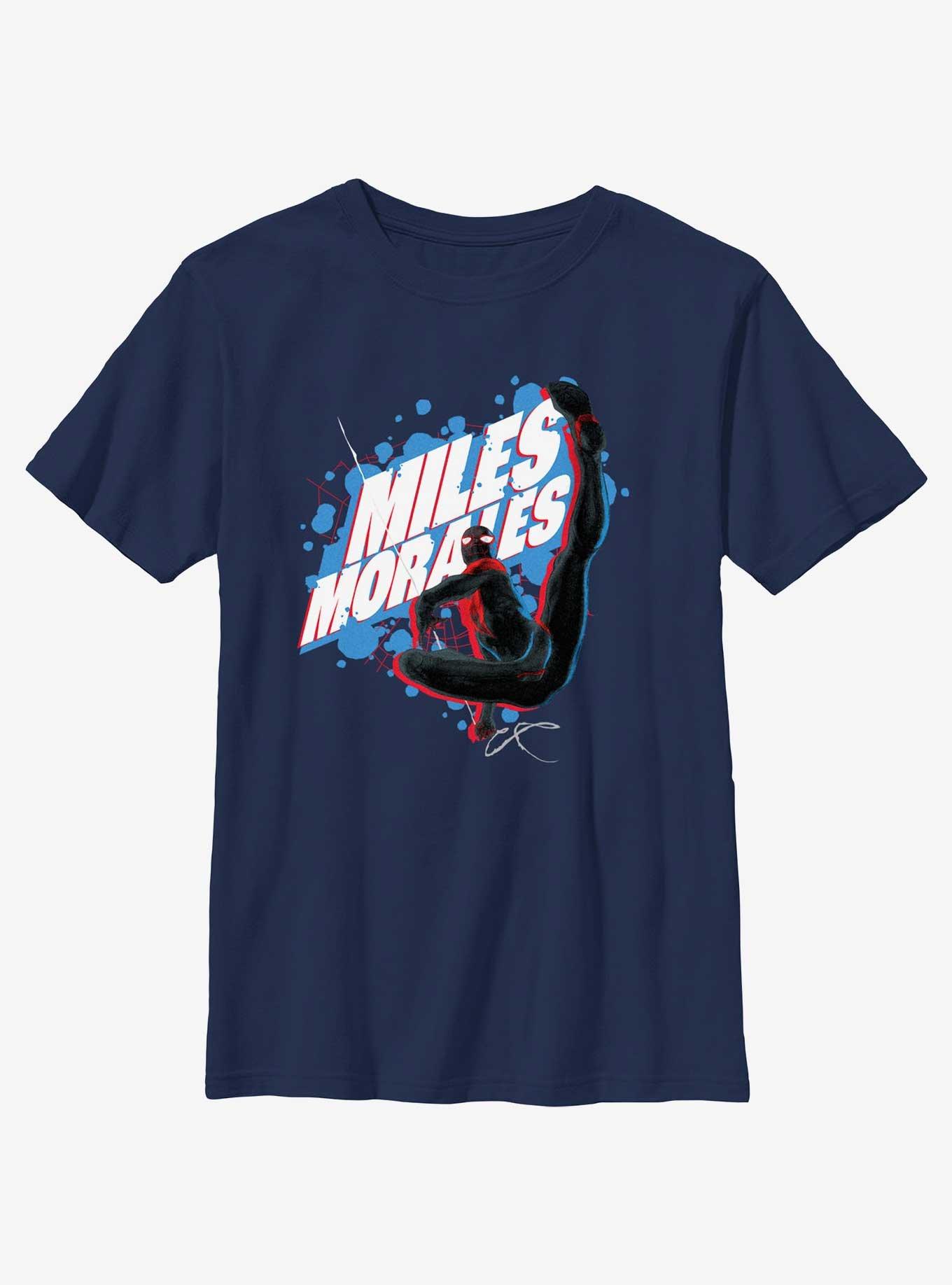 Marvel Spider-Man Miles Morales Pose Youth T-Shirt