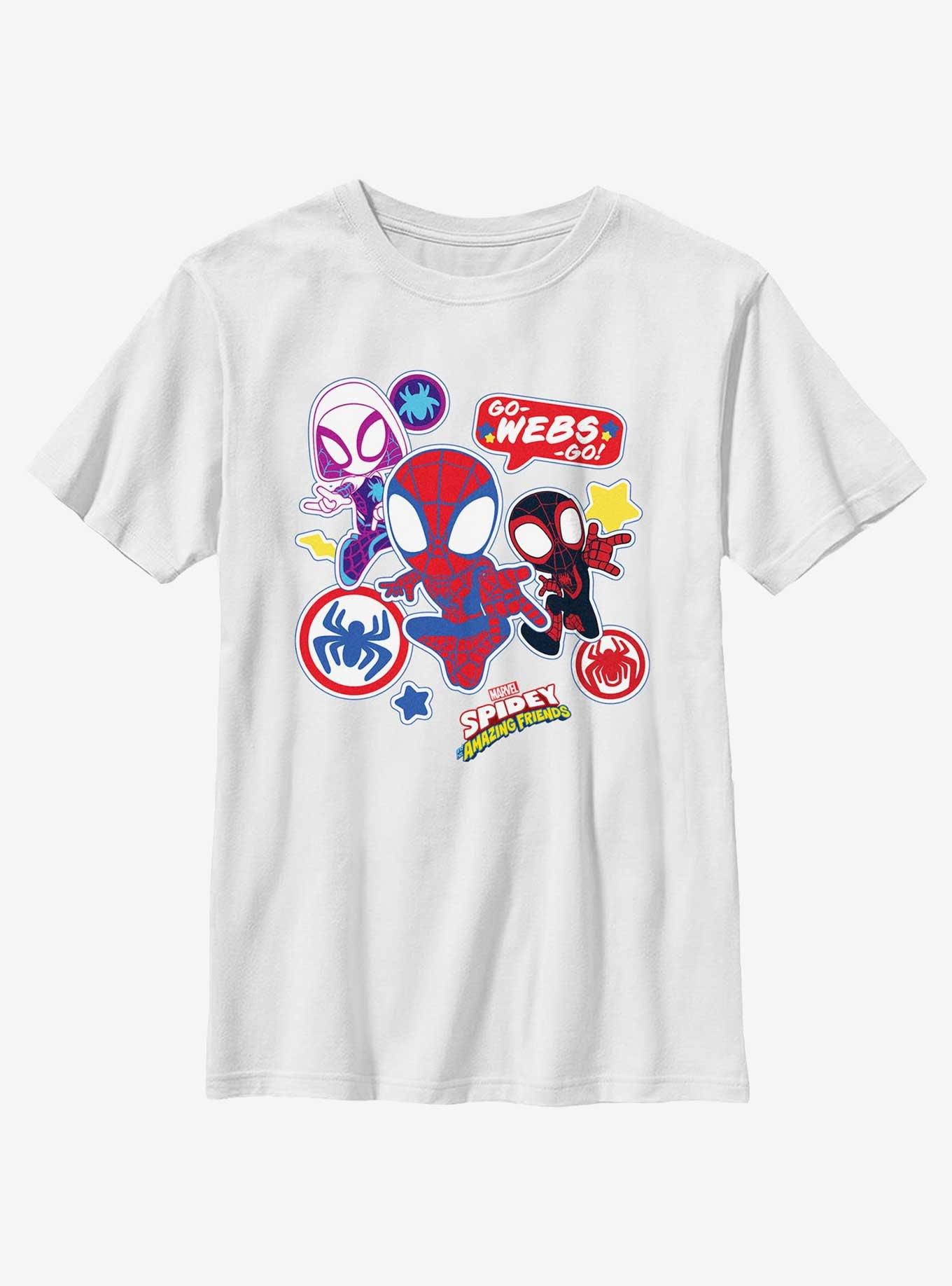 Marvel Spidey and His Amazing Friends Three Web Amigos Youth T-Shirt, , hi-res