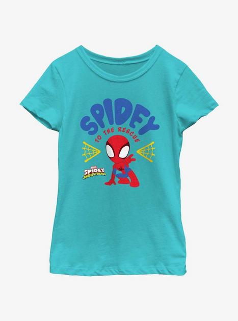 Marvel Spidey and His Amazing Friends Rescue Hero Webs Girls Youth T ...