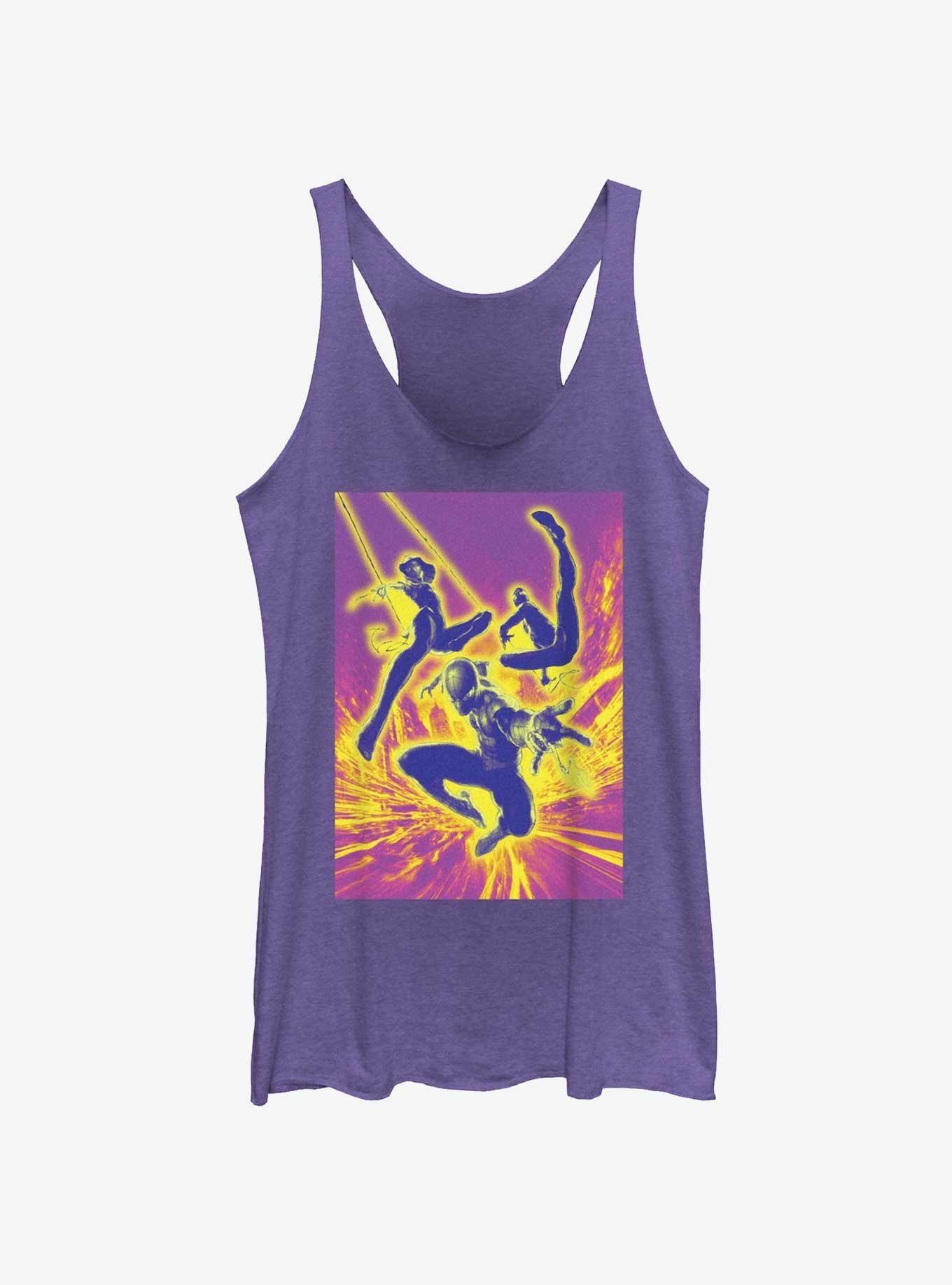 Marvel Spider-Man Neon Spiders Womens Tank Top, , hi-res