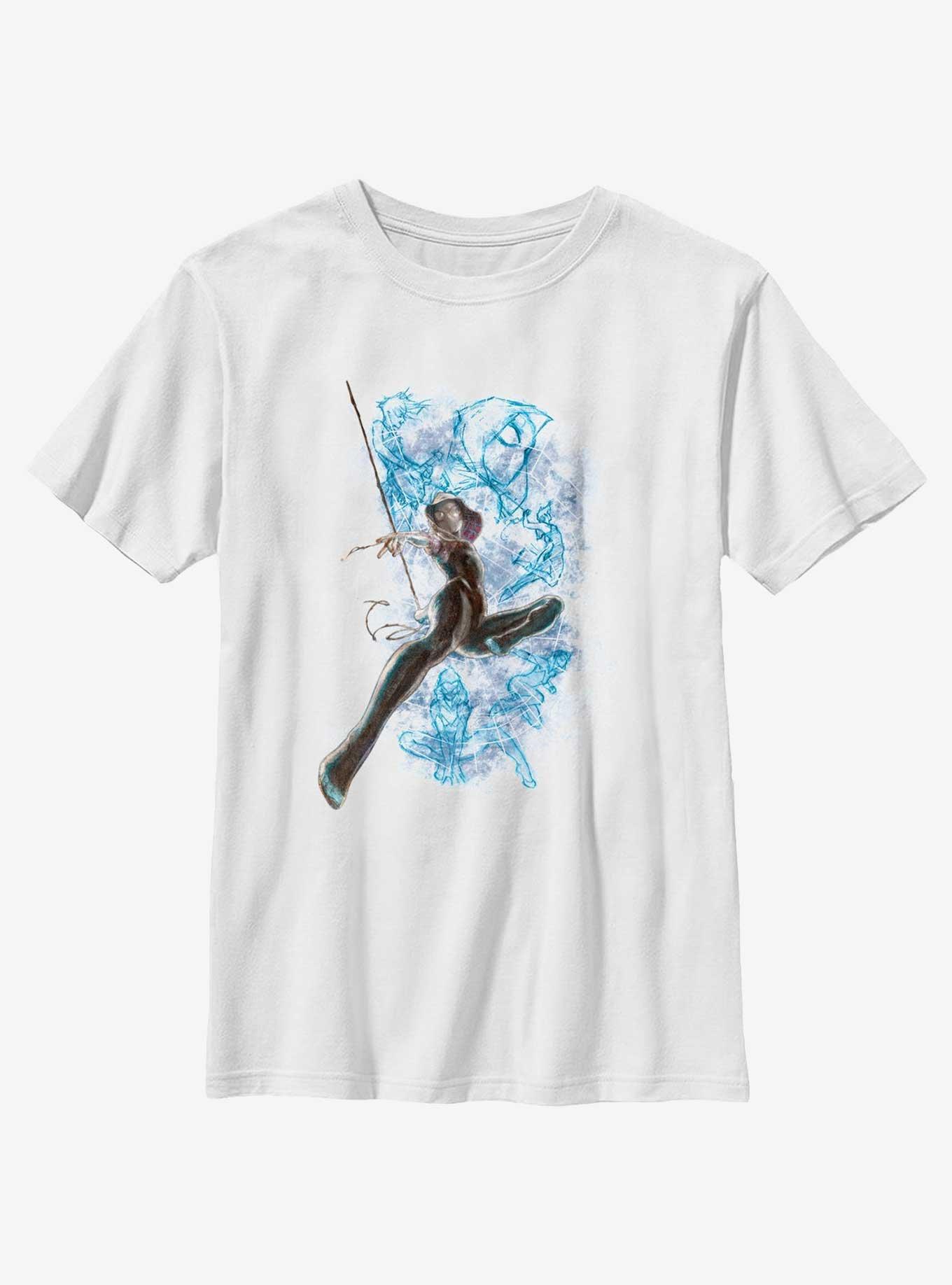 Marvel Spider-Man Ghost Spider Poses Youth T-Shirt