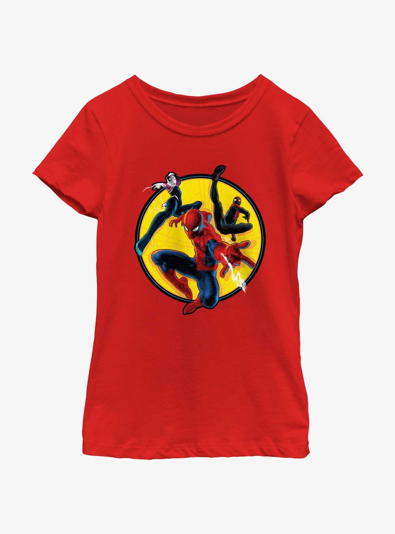 Marvel Spider-Man Spider Team Girls Youth T-Shirt