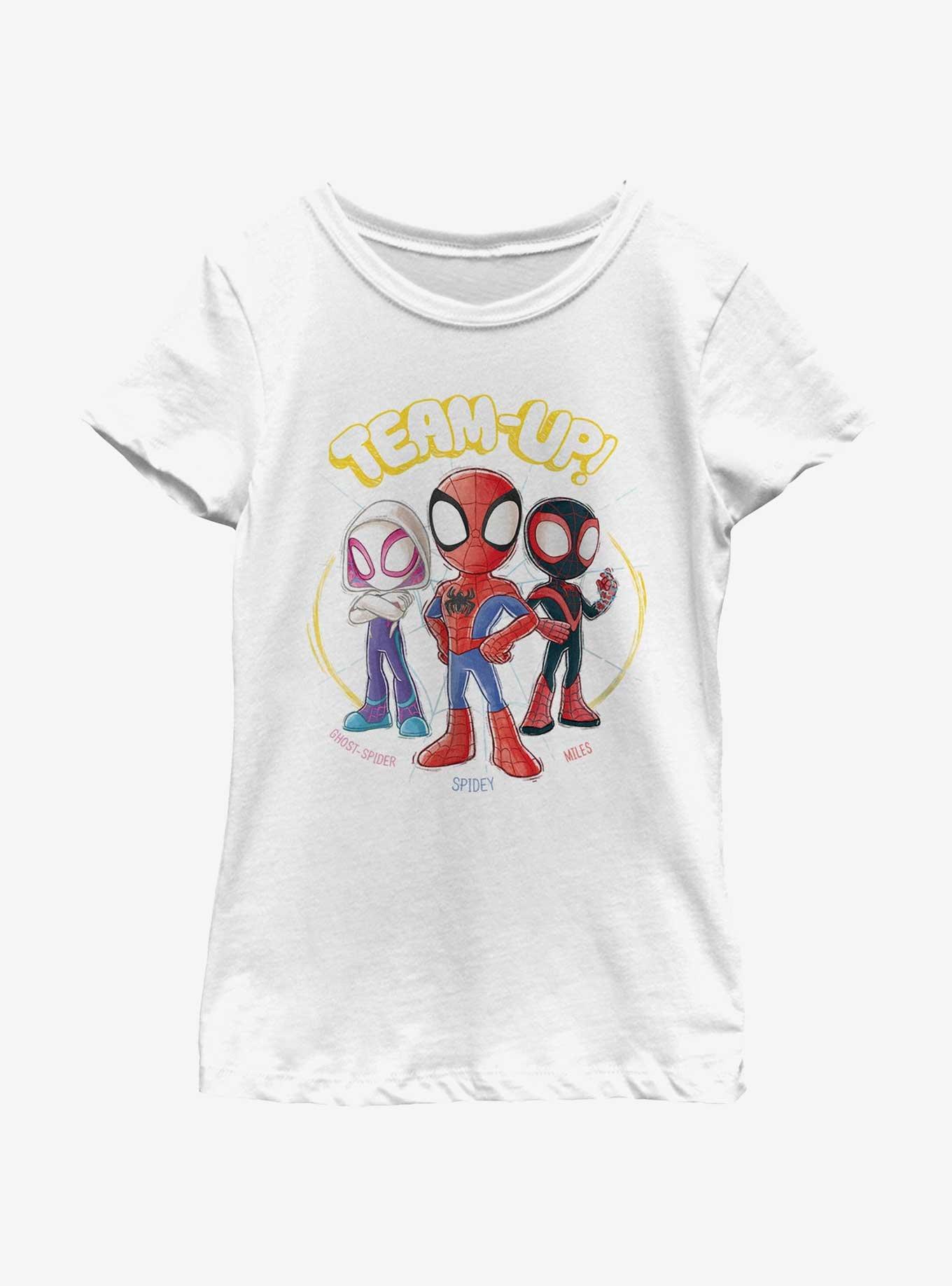 Marvel Spidey and His Amazing Friends Team Up Spideys Girls Youth T-Shirt