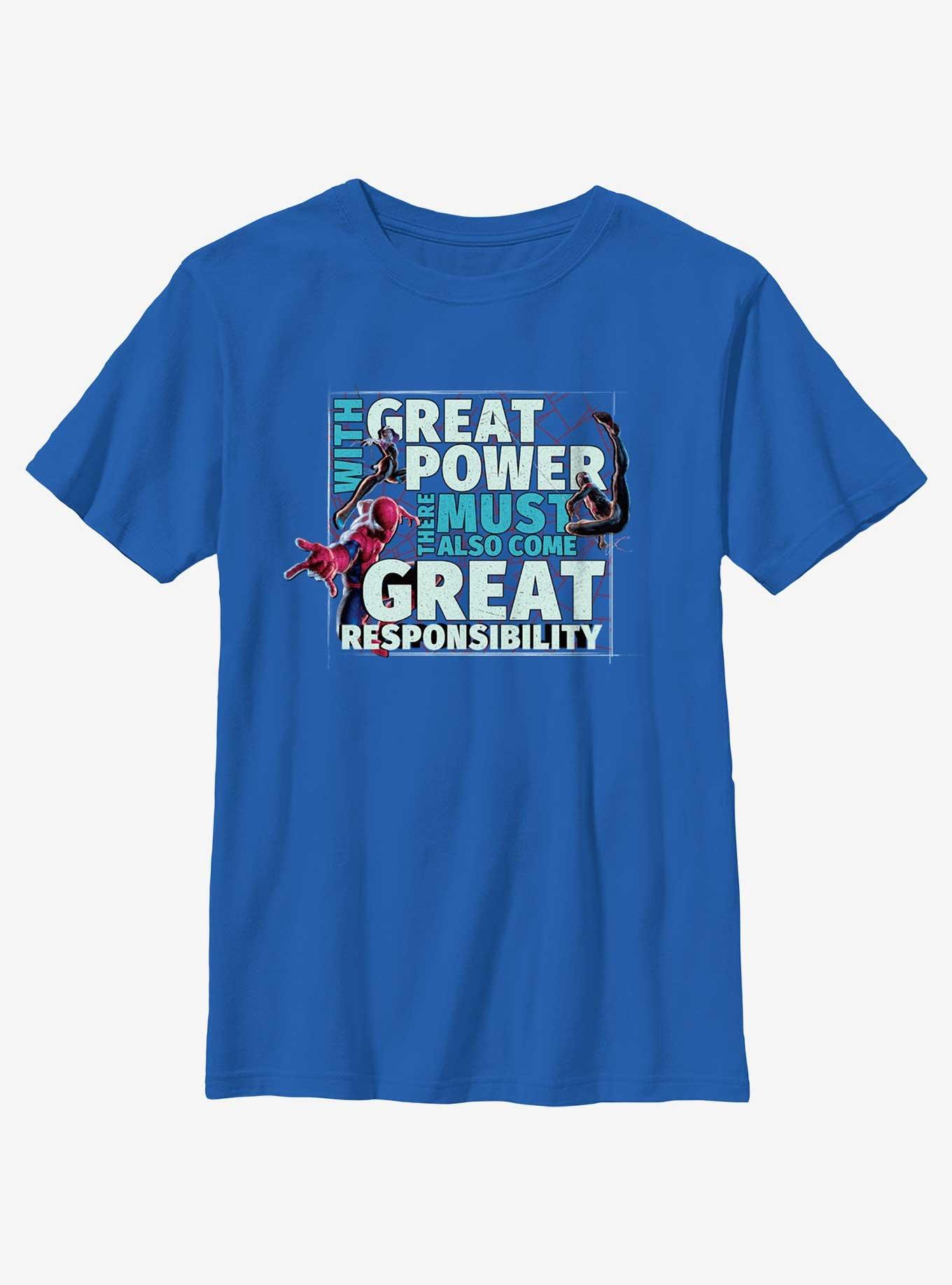 Marvel Spider-Man Power And Responsibility Youth T-Shirt