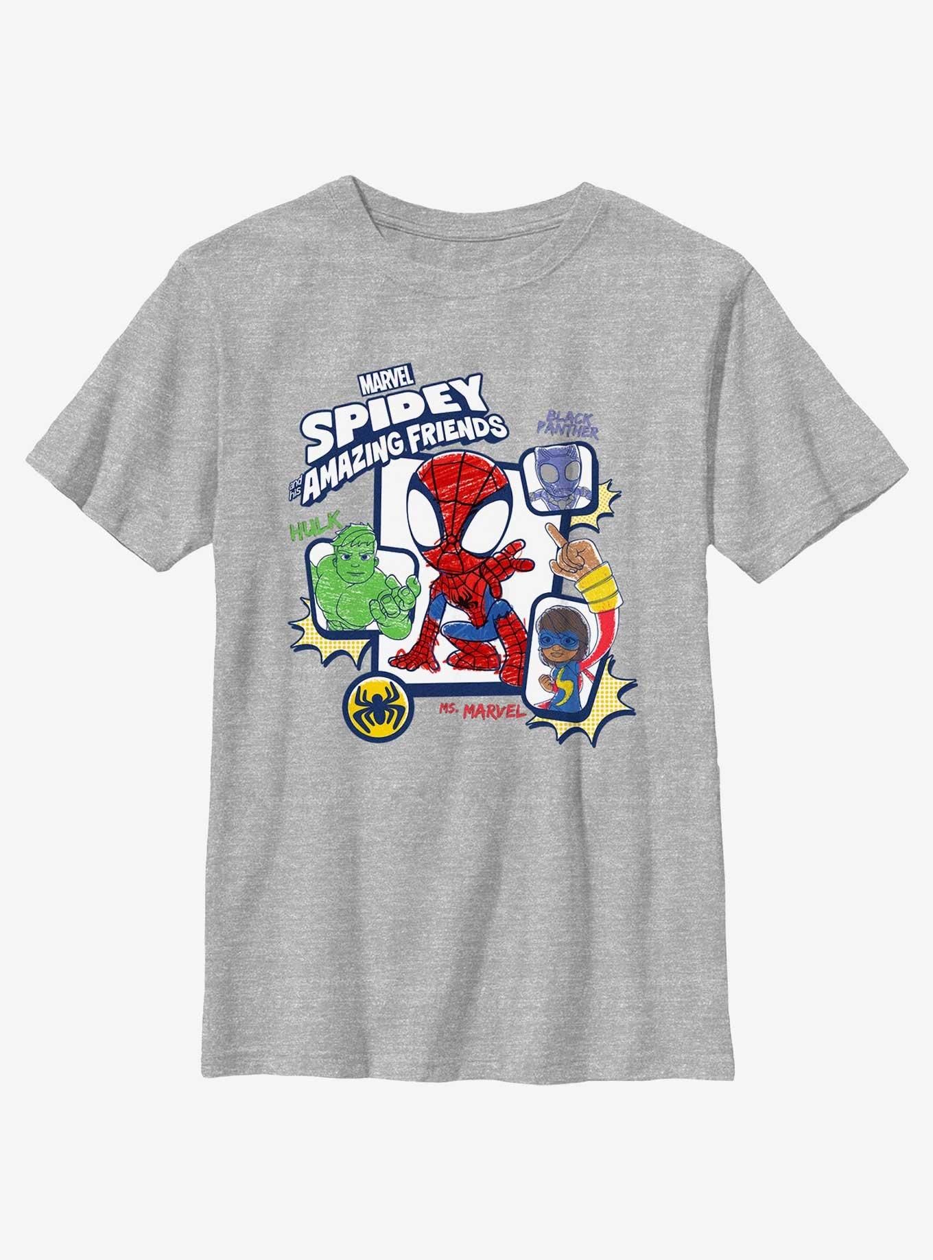 Marvel Spidey and His Amazing Friends Panel Friends Spidey Youth T-Shirt, , hi-res