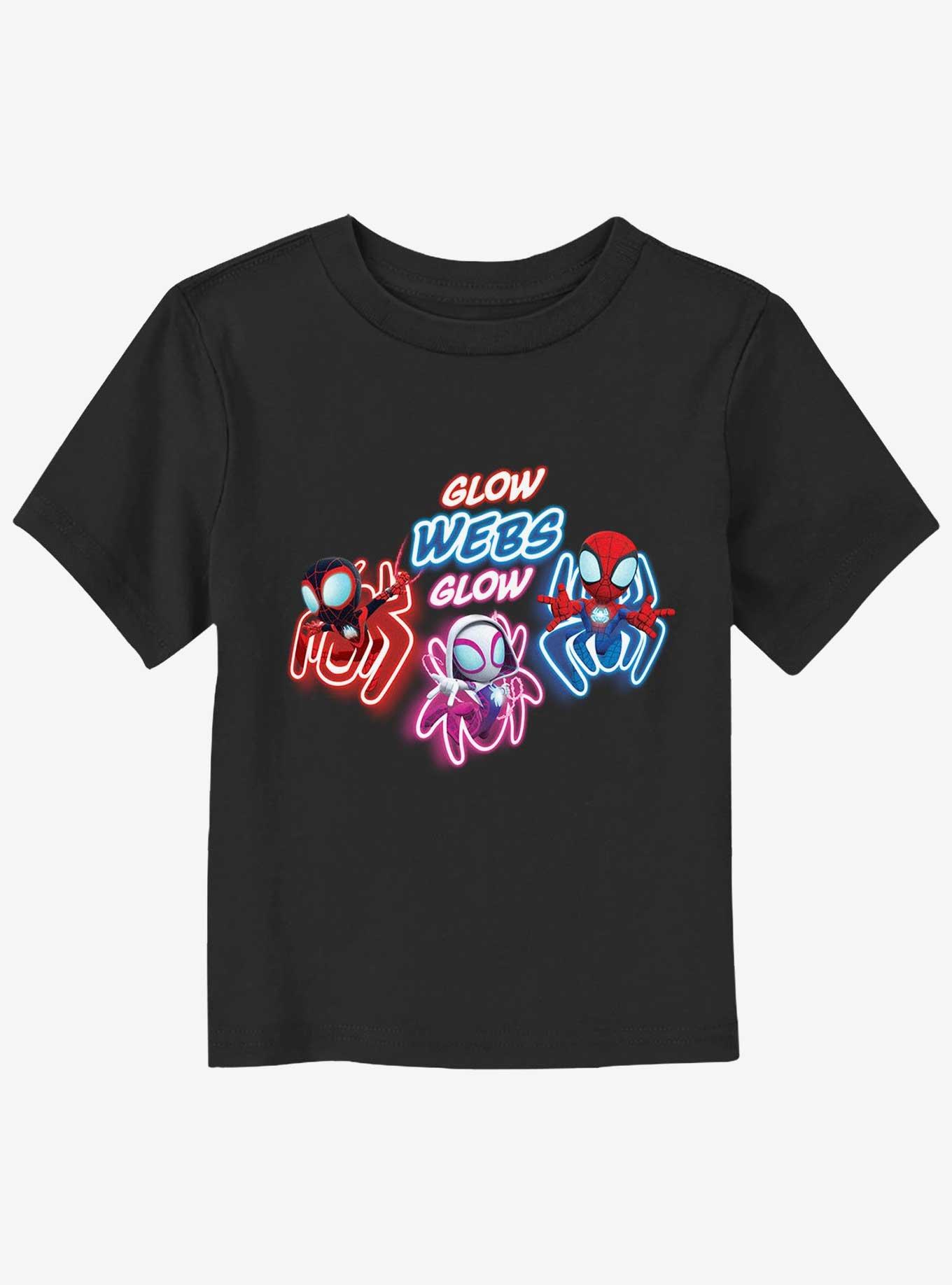 Marvel Spidey and His Amazing Friends Glow Webs Glow Friends Toddler T-Shirt, , hi-res