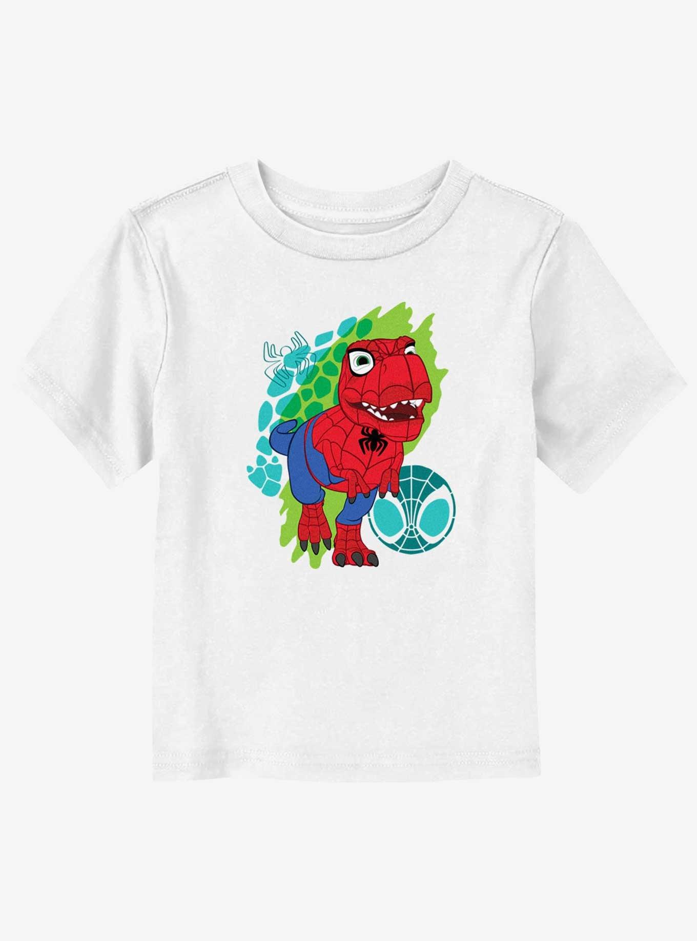 Marvel Spidey and His Amazing Friends Spidey Dino Webs Toddler T-Shirt, WHITE, hi-res