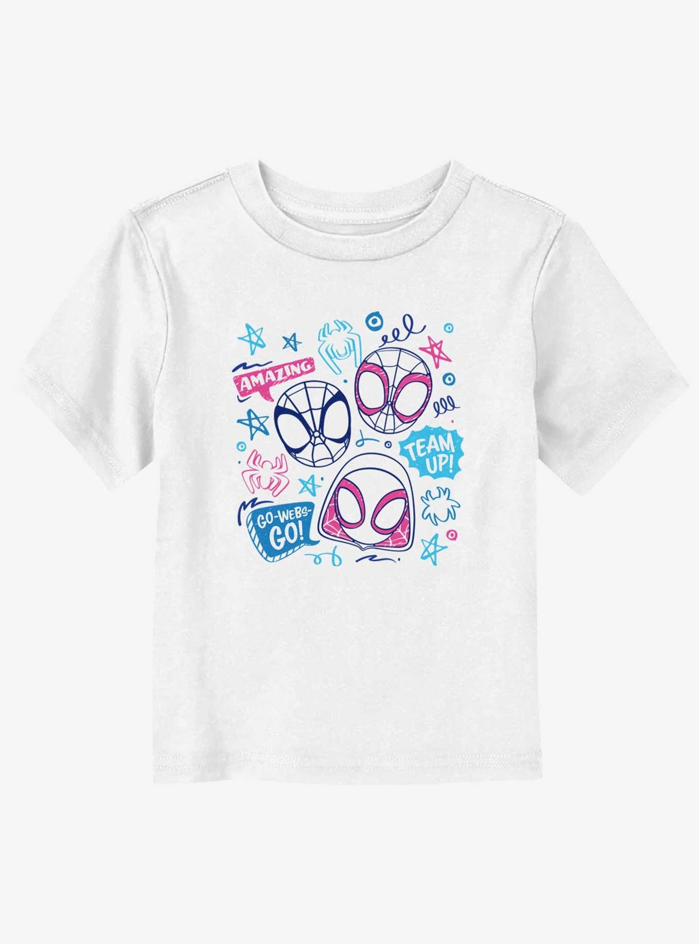 Marvel Spidey and His Amazing Friends Sketch Spidey Friends Toddler T-Shirt 21$