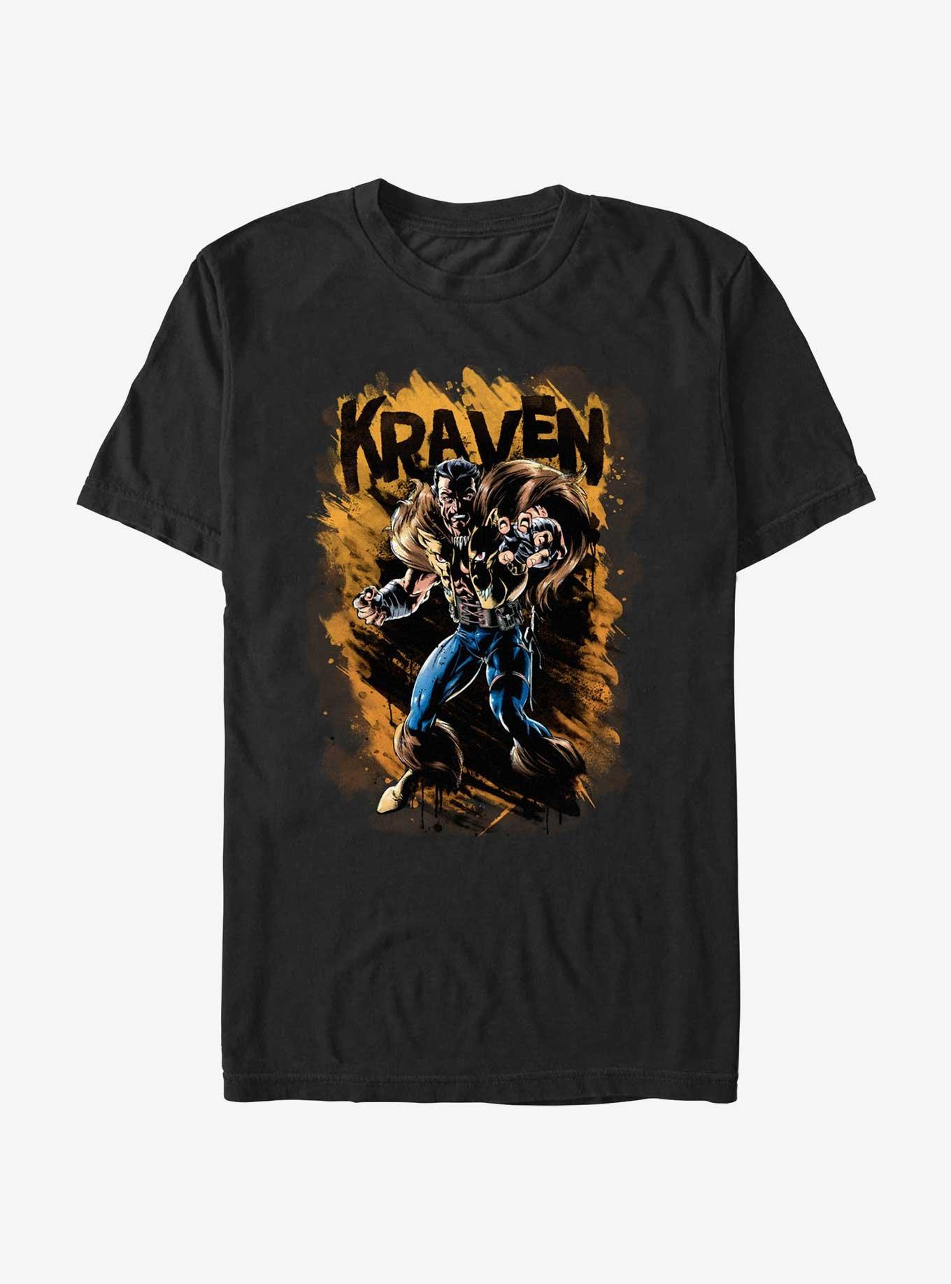 Marvel Kraven the Hunter Splatter Wall T-Shirt, BLACK, hi-res