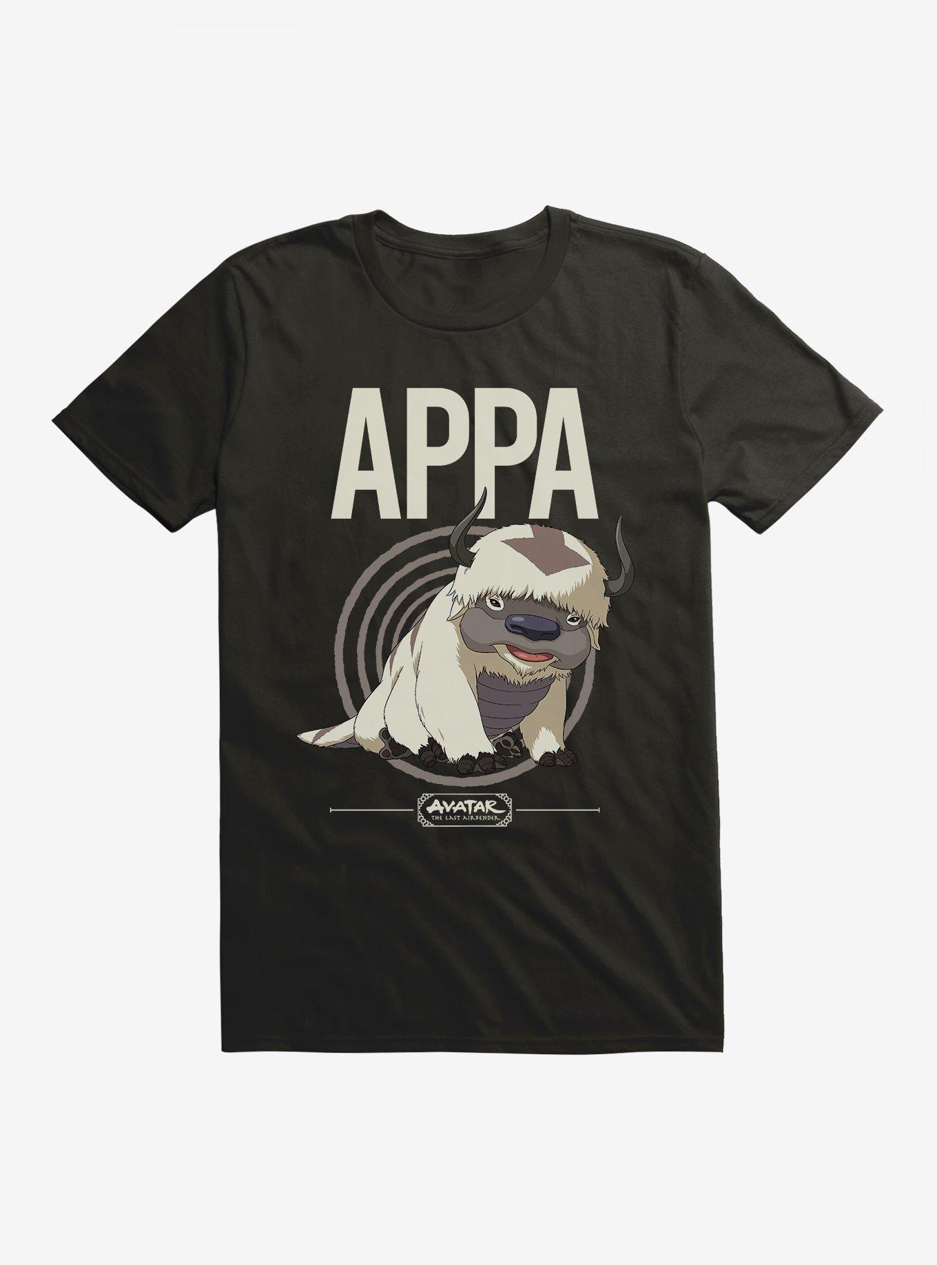 Avatar: The Last Airbender Appa Portrait T-Shirt - BLACK