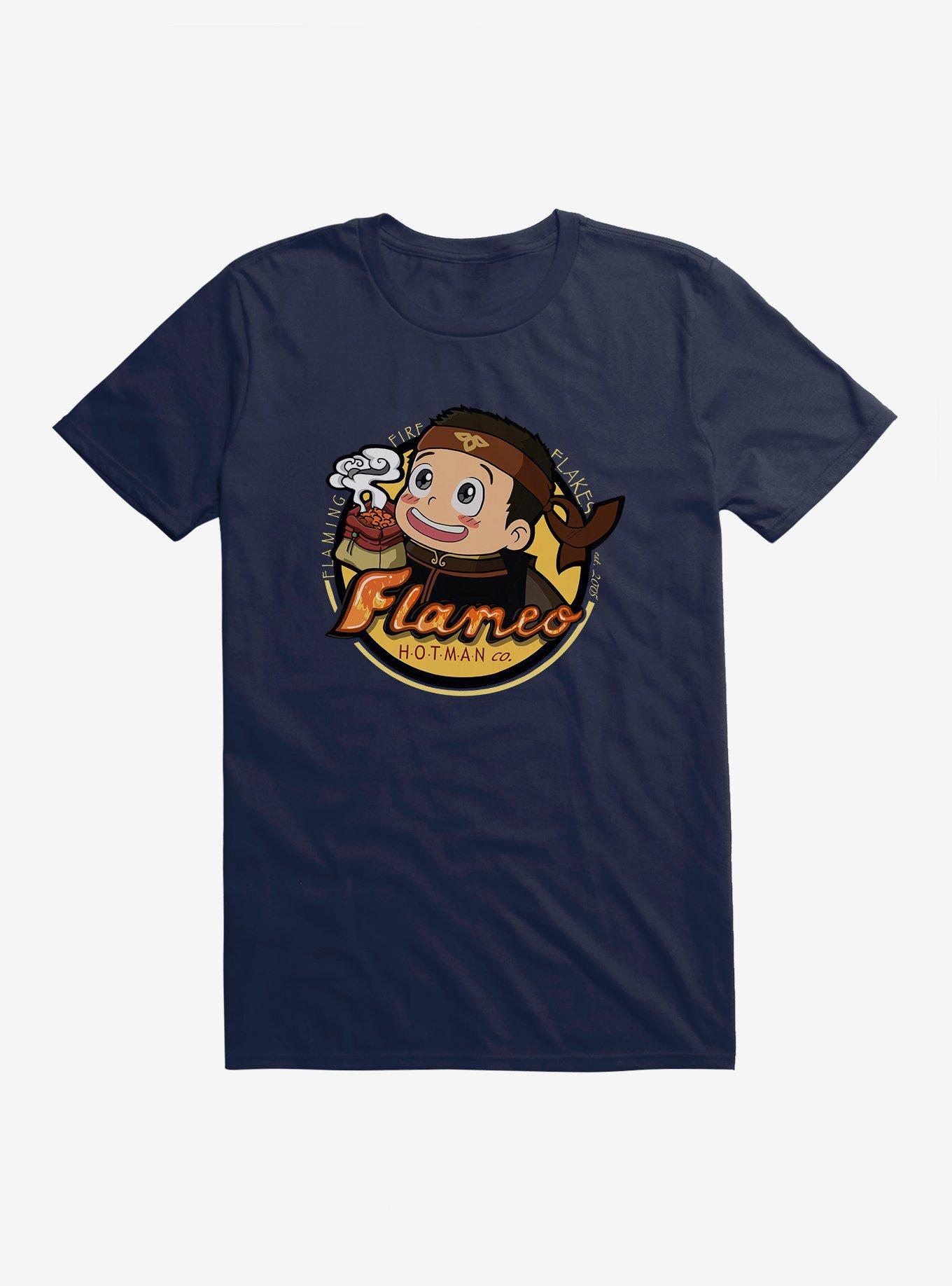Avatar: The Last Airbender Flameo Hotman T-Shirt - BoxLunch Exclusive, MIDNIGHT NAVY, hi-res