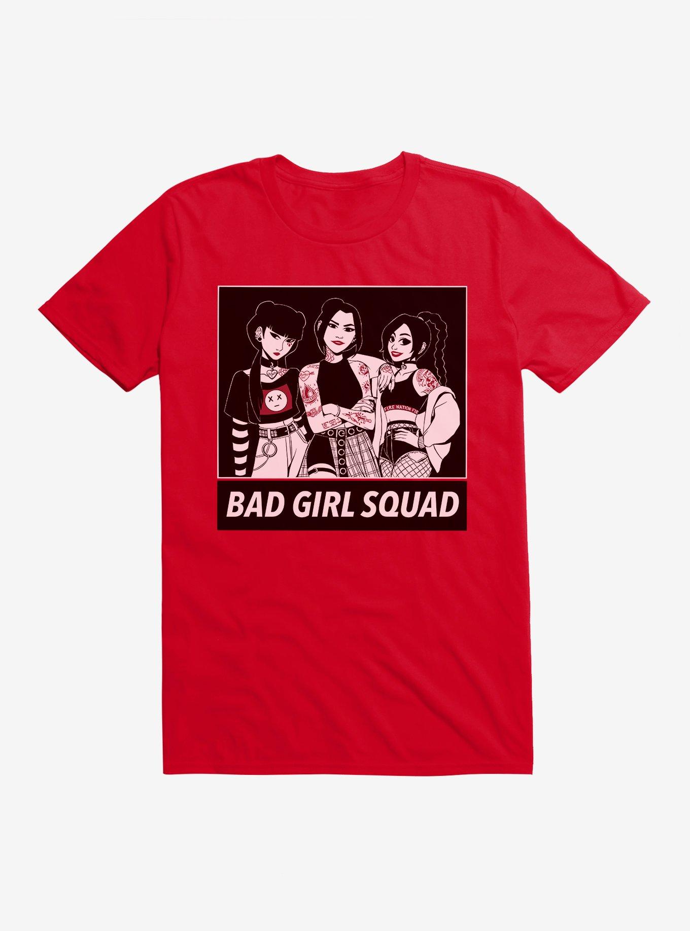 Avatar: The Last Airbender Bad Girl Squad T-Shirt - RED | BoxLunch