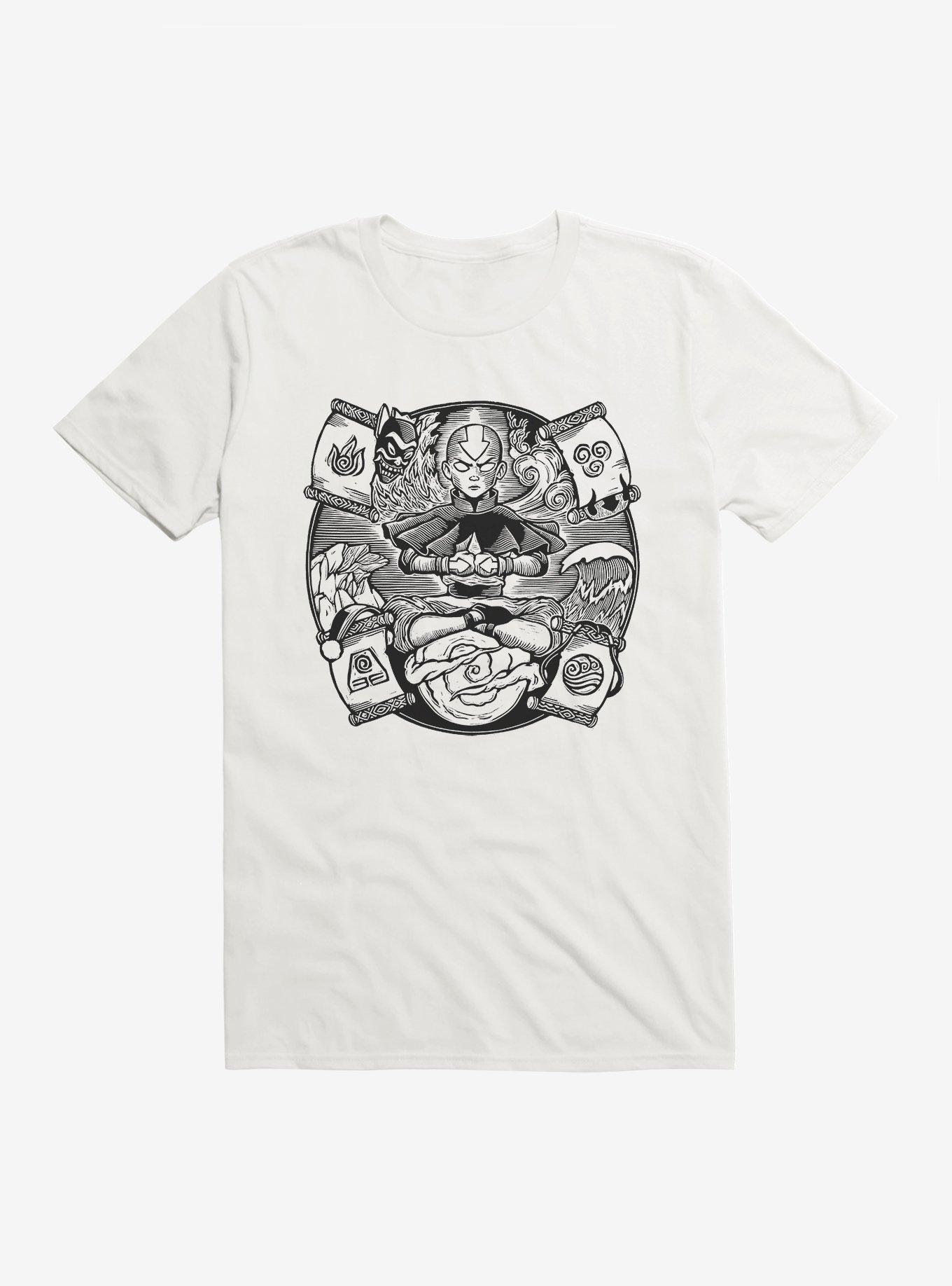 Avatar: The Last Airbender Master Of The Elements Aang T-Shirt - BoxLunch Exclusive