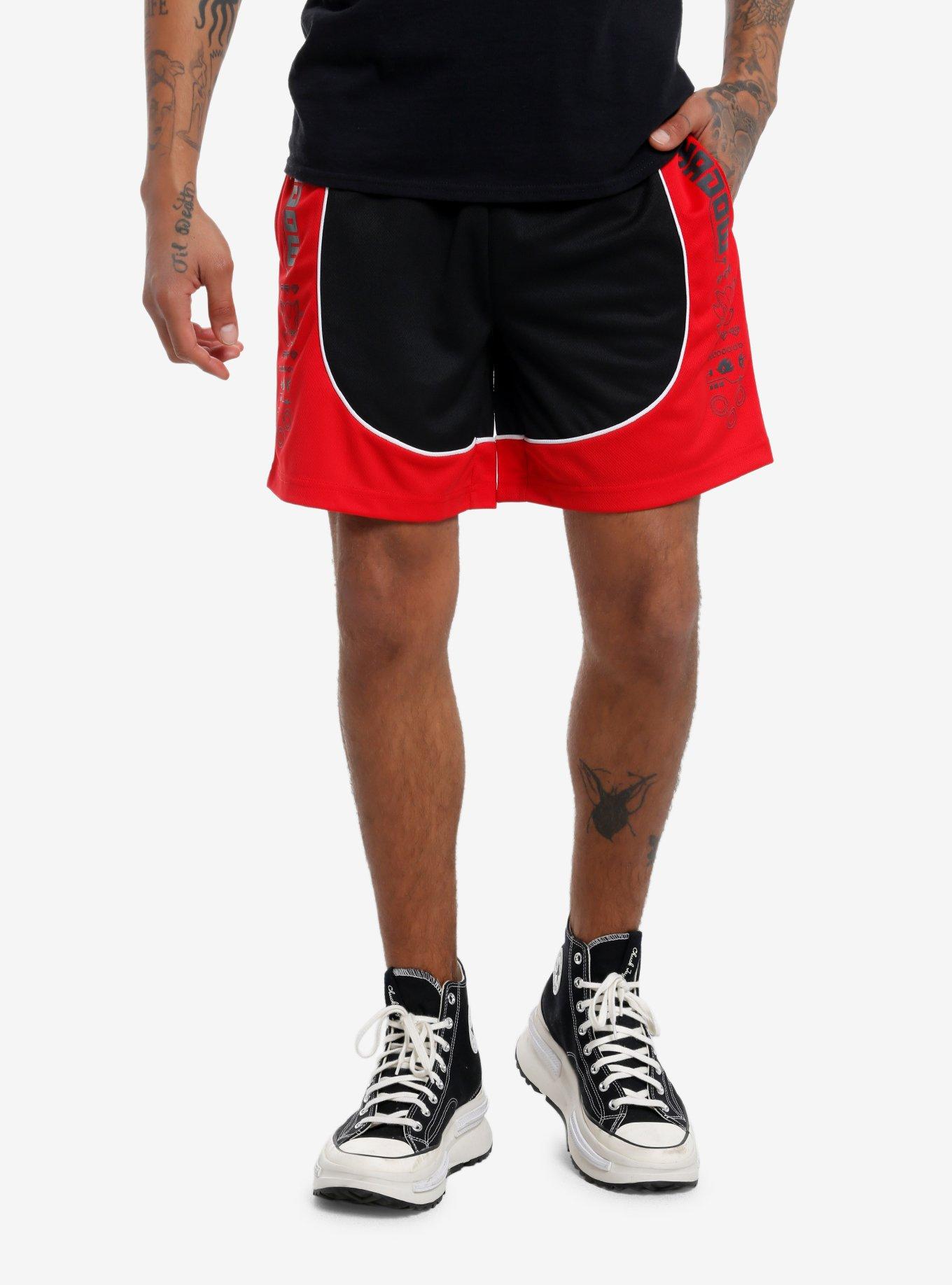 Sonic The Hedgehog Shadow Color-Block Basketball Shorts, , hi-res