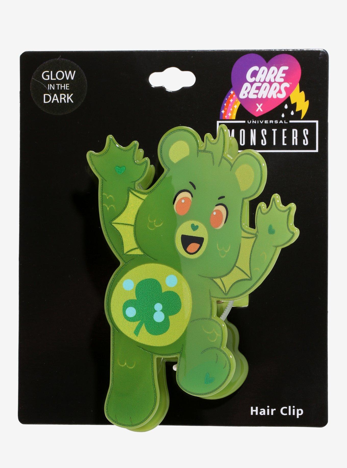 Care Bears X Universal Monsters Good Luck Bear As Gill-Man Glow-In-The-Dark Claw Hair Clip, , hi-res