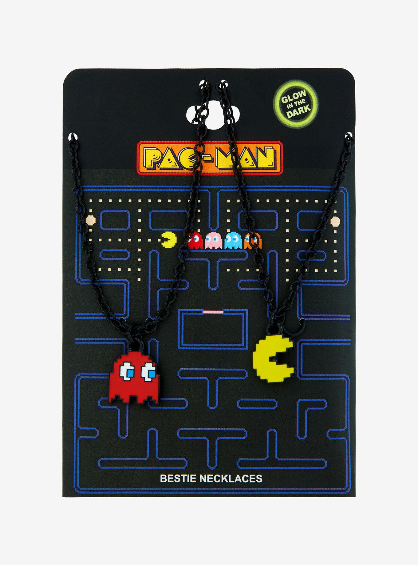 Pac-Man Ghost & Pac-Man Glow-In-The-Dark Best Friend Necklace Set, , hi-res