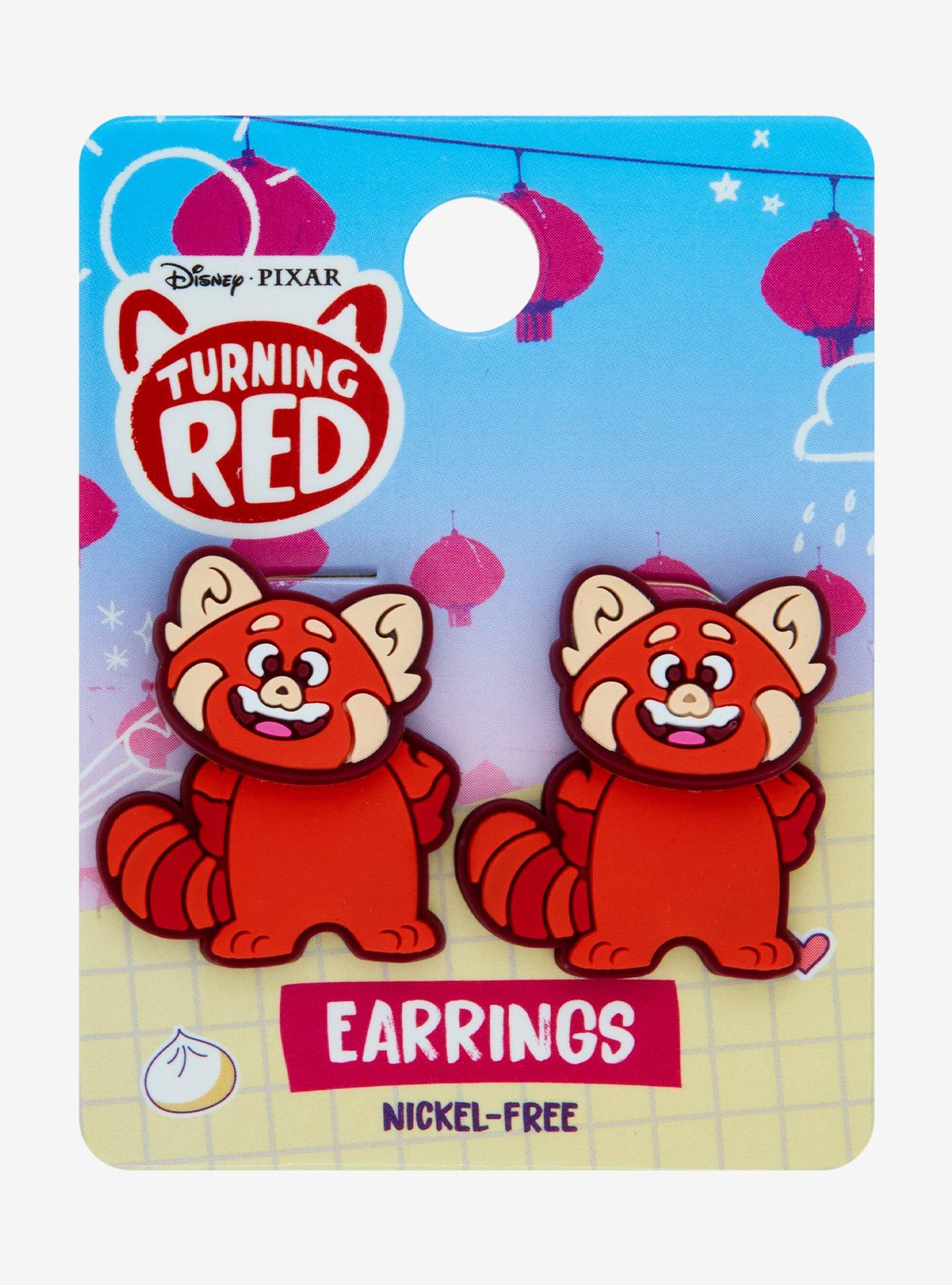 Disney Pixar Turning Red Mei Panda Front/Back Earrings, , hi-res