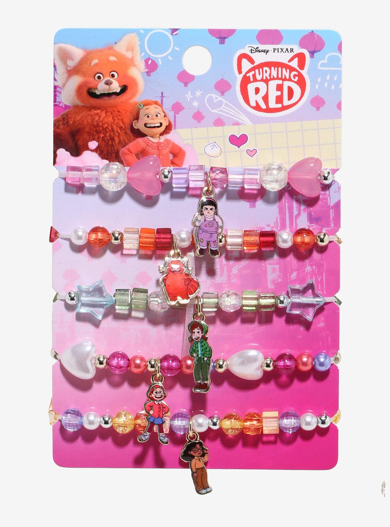 Disney Pixar Turning Red Bead Bracelet Set, , hi-res