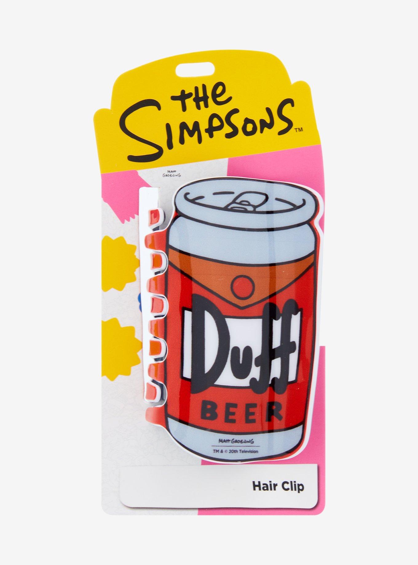 The Simpsons Duff Beer Can Figural Claw Hair Clip, , hi-res