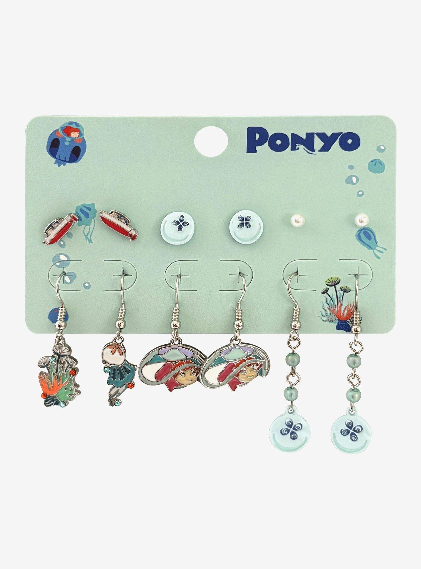 Studio Ghibli® Ponyo Ocean Icon Earring Set, , hi-res