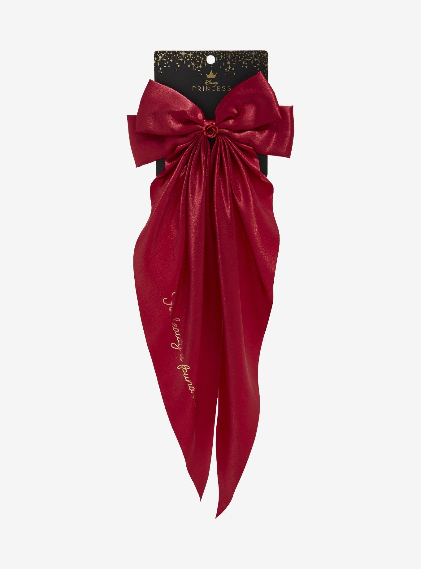 Disney Beauty And The Beast Rose Hair Bow, , hi-res